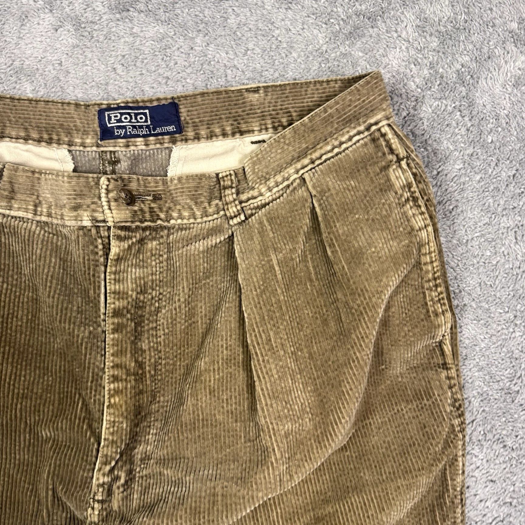 Polo Ralph Lauren VINTAGE Polo Ralph Lauren Pants Mens 36x32 Brown Corduroy 90s Chino Trousers Size US M / EU 48-50 / 2 - 6 Thumbnail