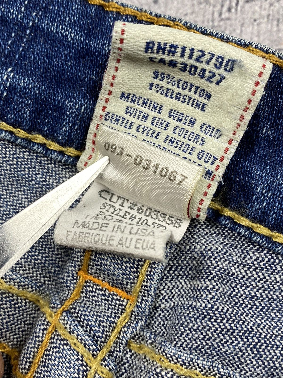 Japanese Brand × True Religion × Vintage Vintage True Religion Y2K Made in USA Jeans Size 29 Size 29" - 15 Thumbnail