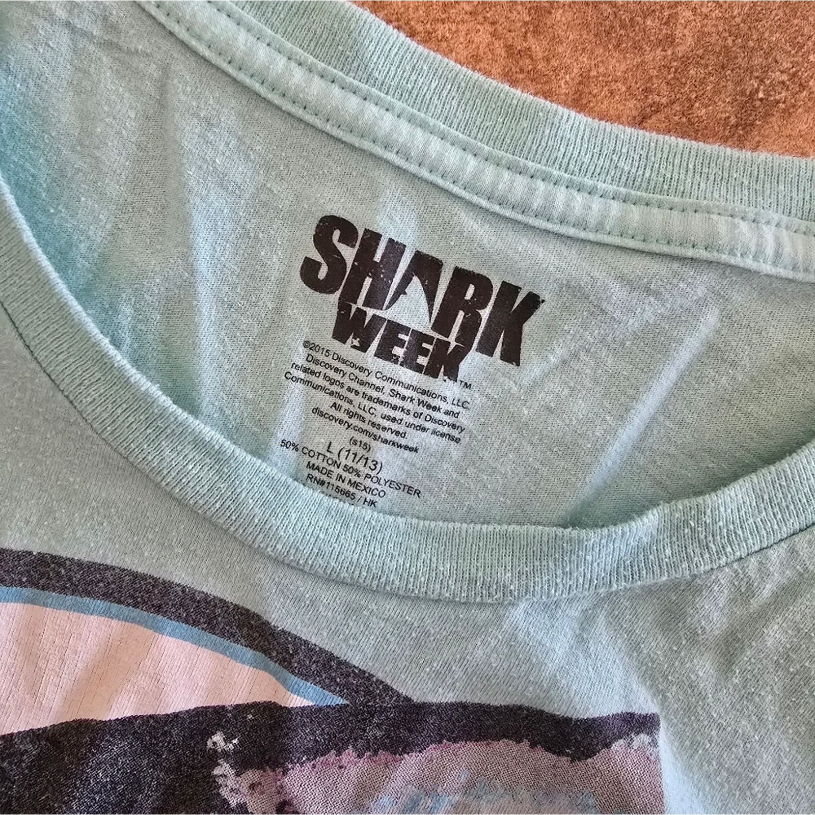 Other Light Blue | DISCOVERY | Shark Week Short Sleeve Size L / US 10 / IT 46 - 3 Thumbnail