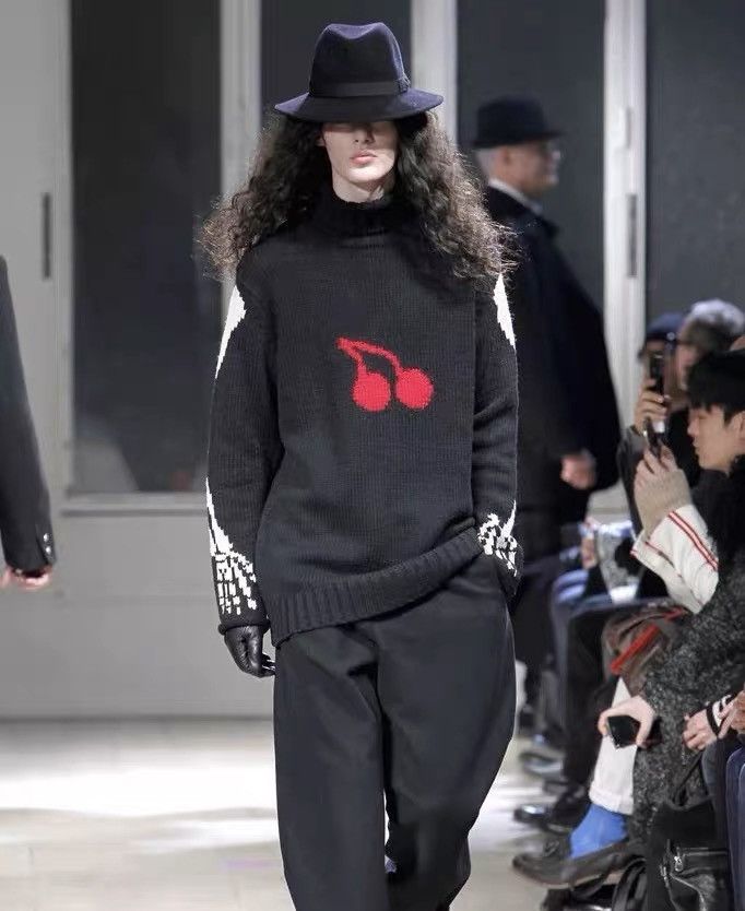Yohji Yamamoto Yohji Yamamoto 22AW Cherry Skull Turtleneck Size US L / EU 52-54 / 3 - 3 Thumbnail