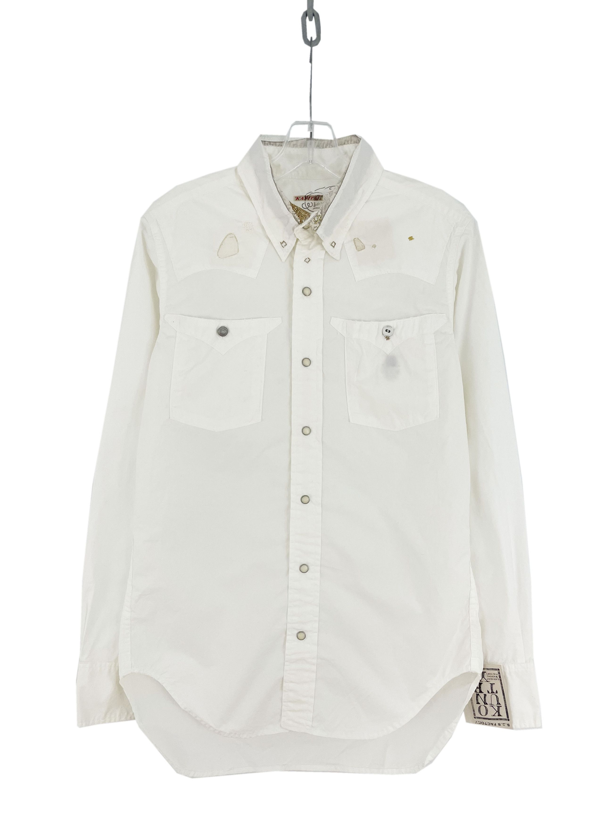 Kapital Kountry Distressed Stitch Buttonup Size US M / EU 48-50 / 2 - 1 Thumbnail