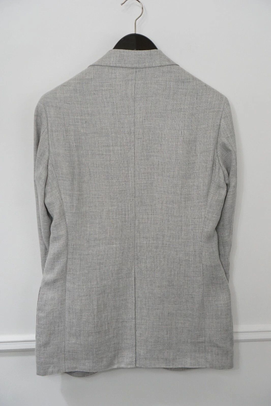Suitsupply Men Suitsupply Blazer Linen Wool Grey Ermenegildo Zegna US34 Size 34R - 2 Thumbnail