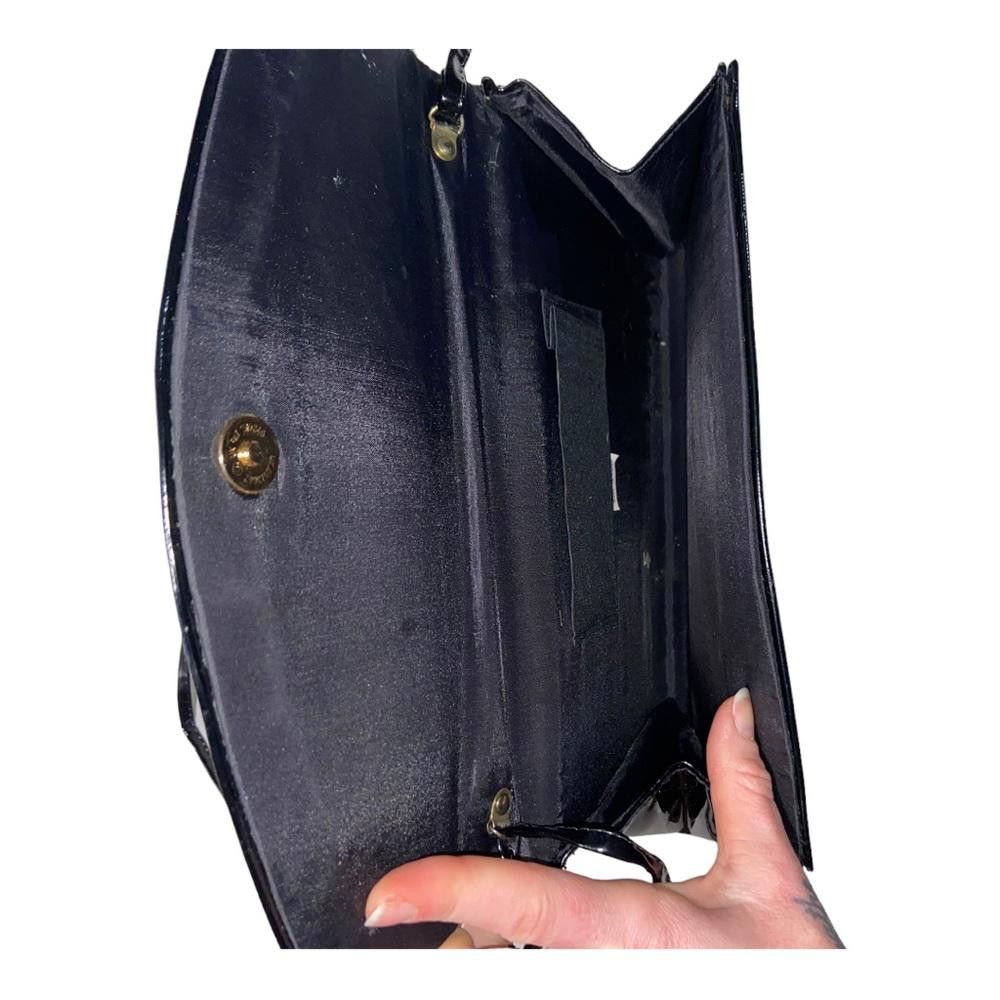 Designer Patent Faux Leather Clutch/Hand Bag Size ONE SIZE - 6 Thumbnail