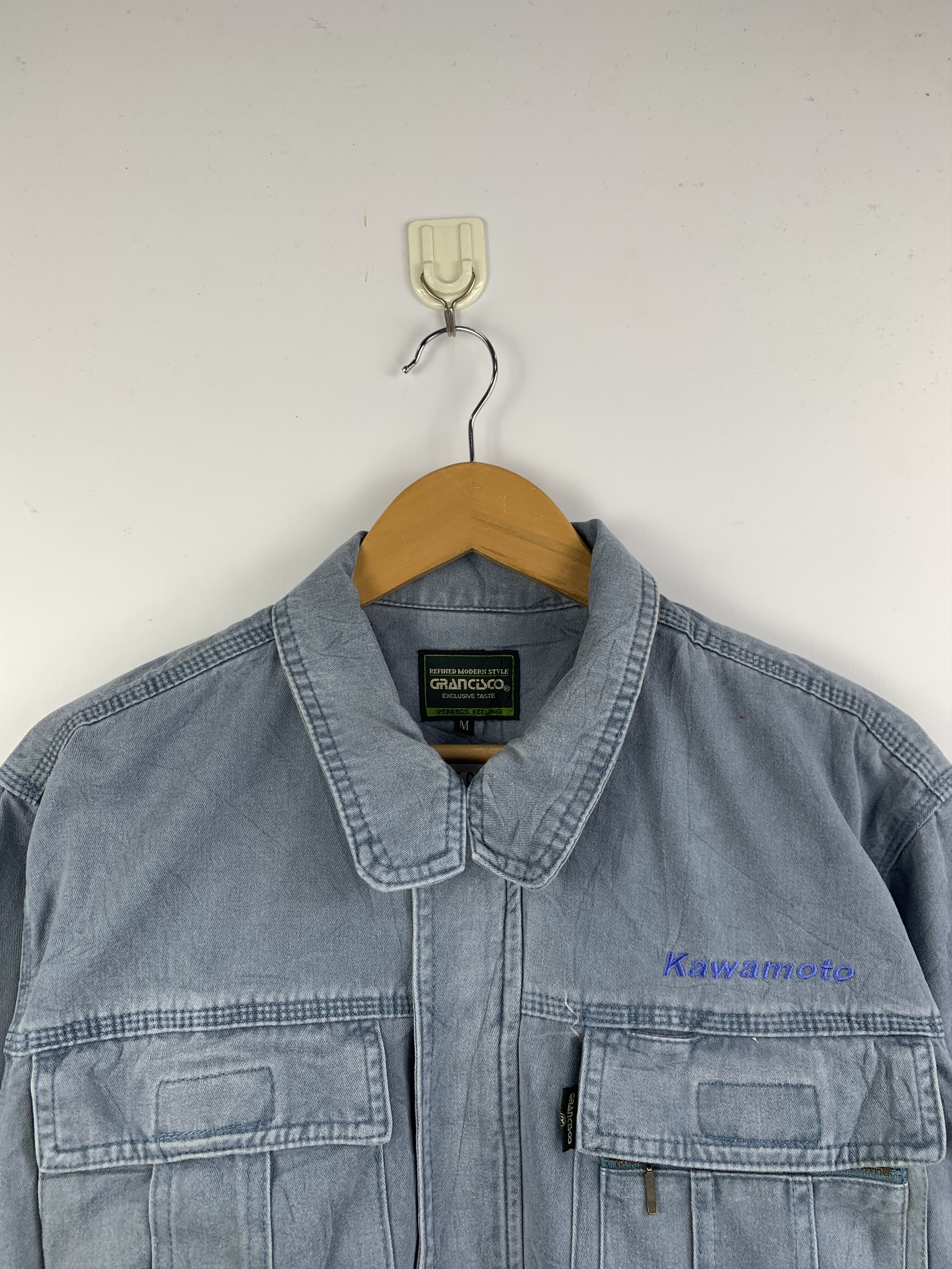 Japanese Brand Vintage Japanese Brand Worker Denim Jacket J1607 Size US M / EU 48-50 / 2 - 2 Thumbnail