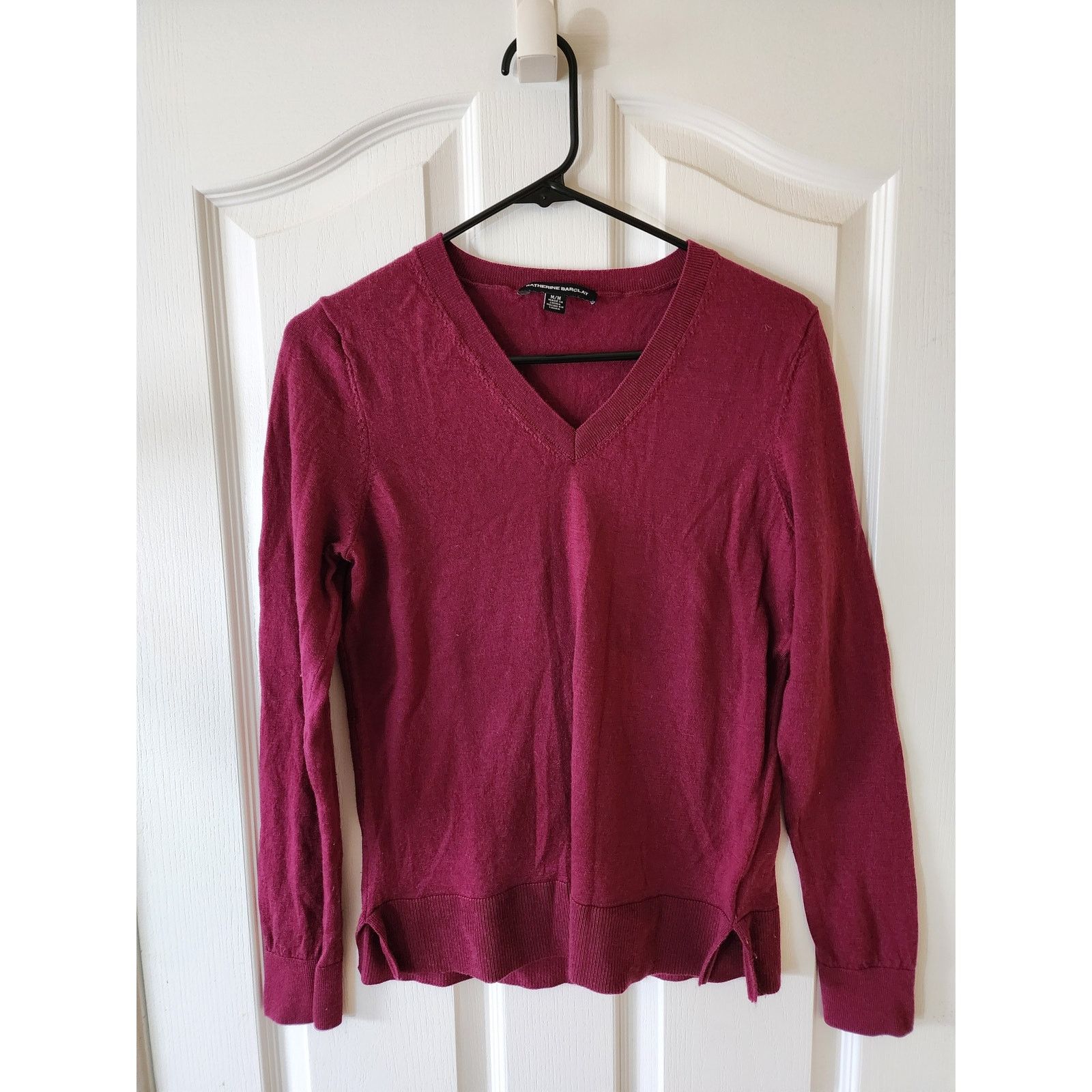 Other Katherine Barclay Womens M 100% Fine Merino Wool Sweater Size M / US 6-8 / IT 42-44 - 1 Thumbnail
