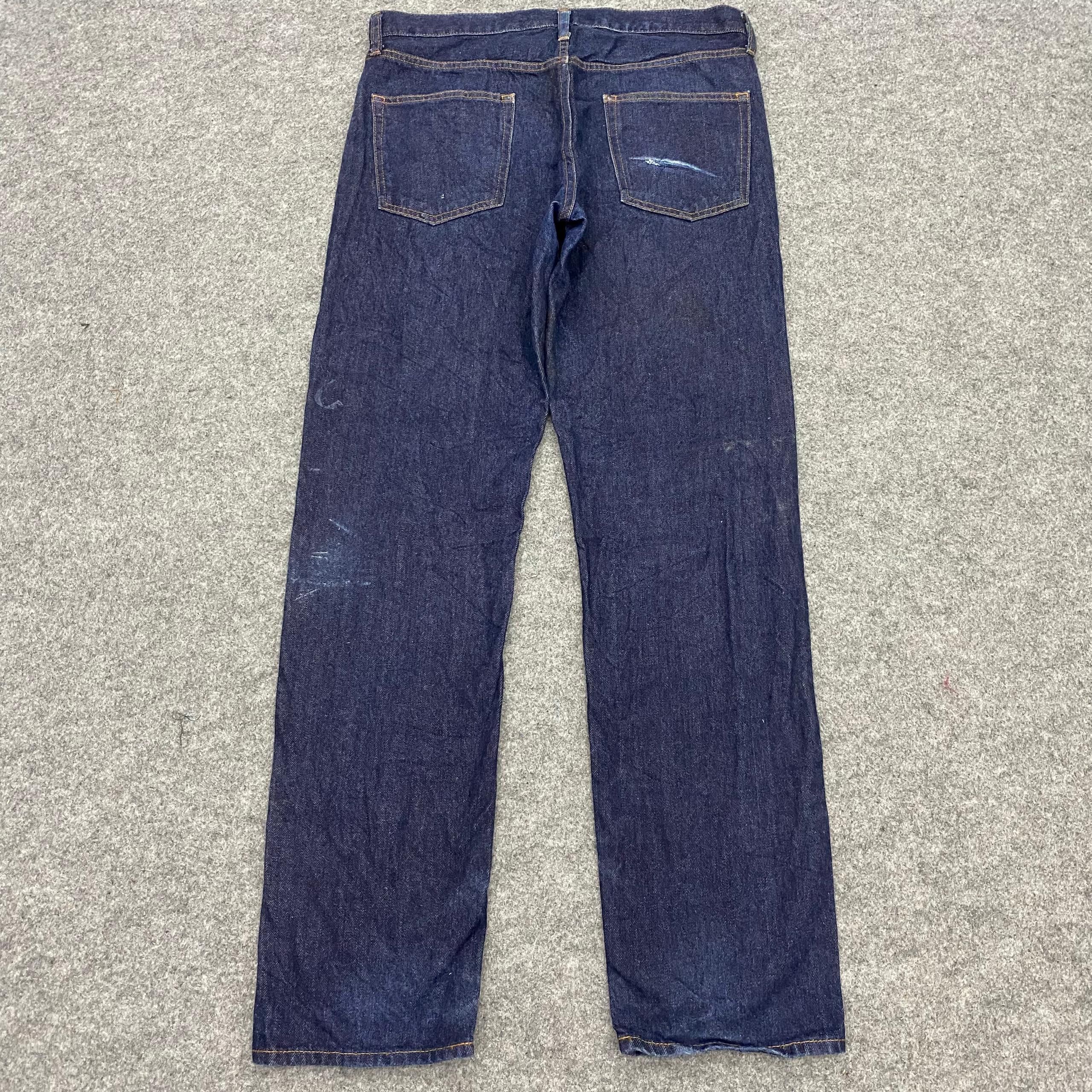 GU 💥Best Offer💥Vintage Gu Japanese Brand Distressed Denim Size US 34 / EU 50 - 3 Thumbnail