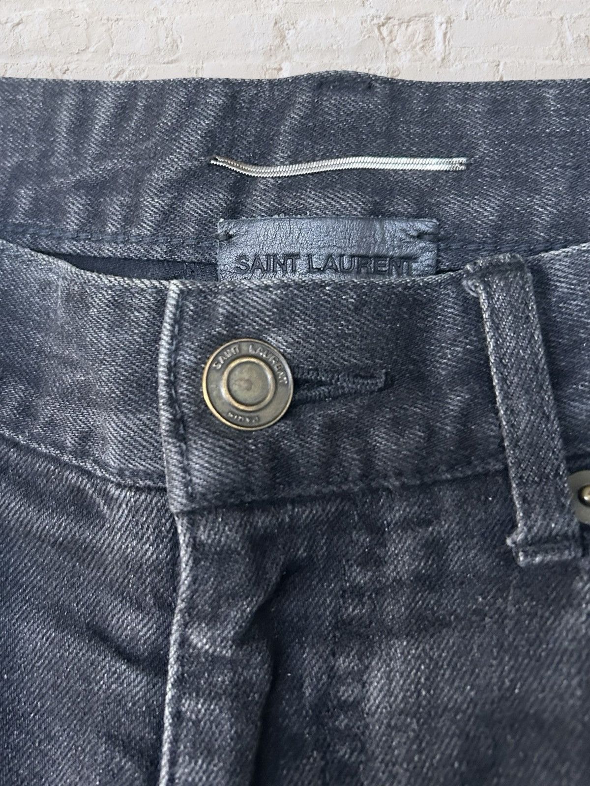 Saint Laurent Paris Saint Laurent Paris 2014AW Hedi Slimane Skinny Denim Size US 29 - 7 Thumbnail