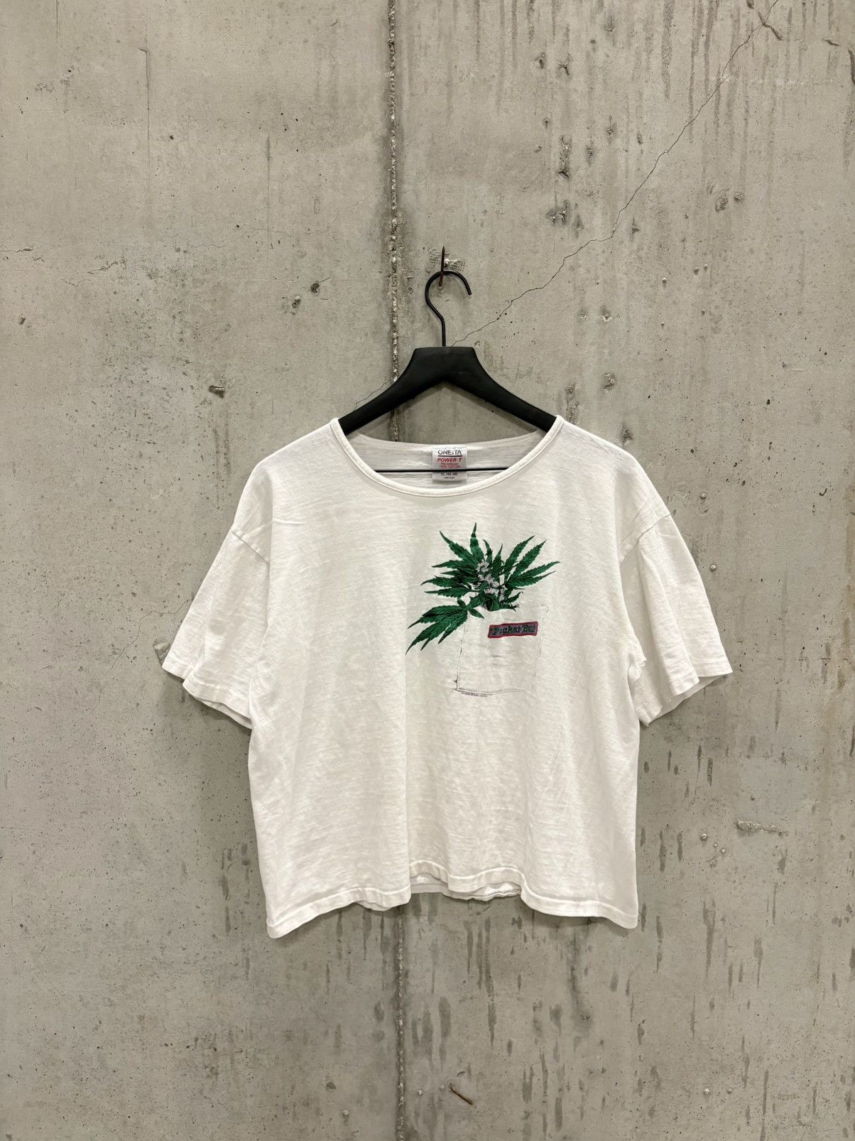 Vintage Vintage Weed Pocket Shirt Thrash Fade Distressed Grunge Boxy Size US S / EU 44-46 / 1 - 1 Thumbnail