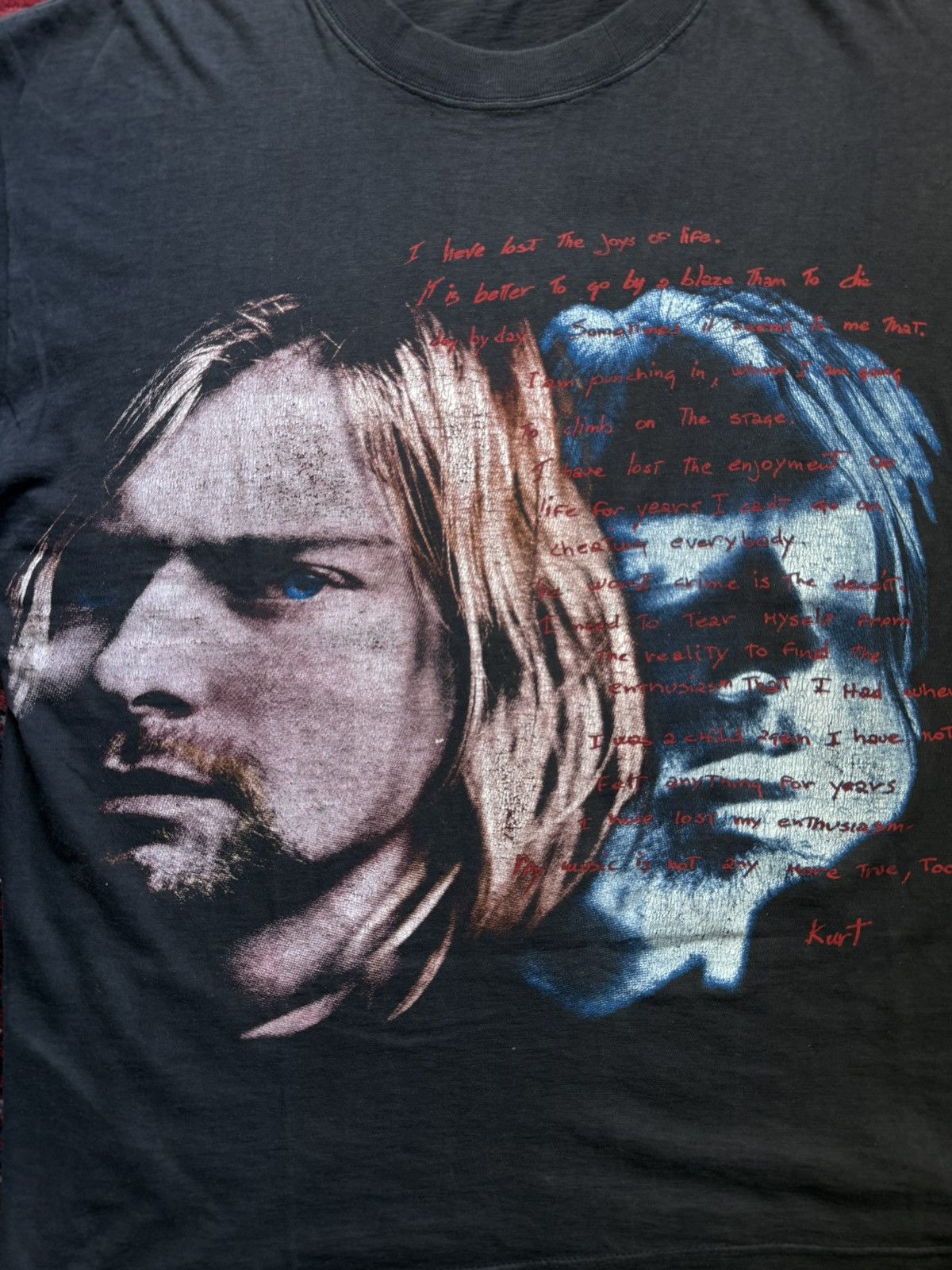 Nirvana Vintage 90’s bootleg Kurt Cobain Grunge Is Dead T-shirt Size US L / EU 52-54 / 3 - 3 Thumbnail