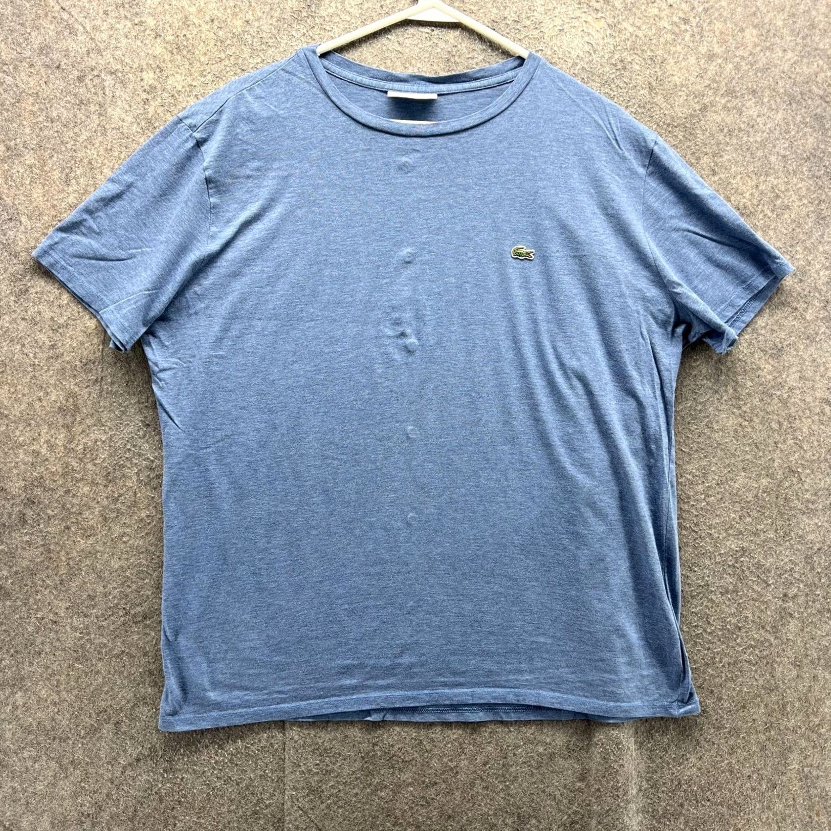 Lacoste Lacoste Shirt Mens XL Blue 100% Pima Cotton Regular Fit Crewneck Logo Tee Size US XL / EU 56 / 4 - 2 Thumbnail