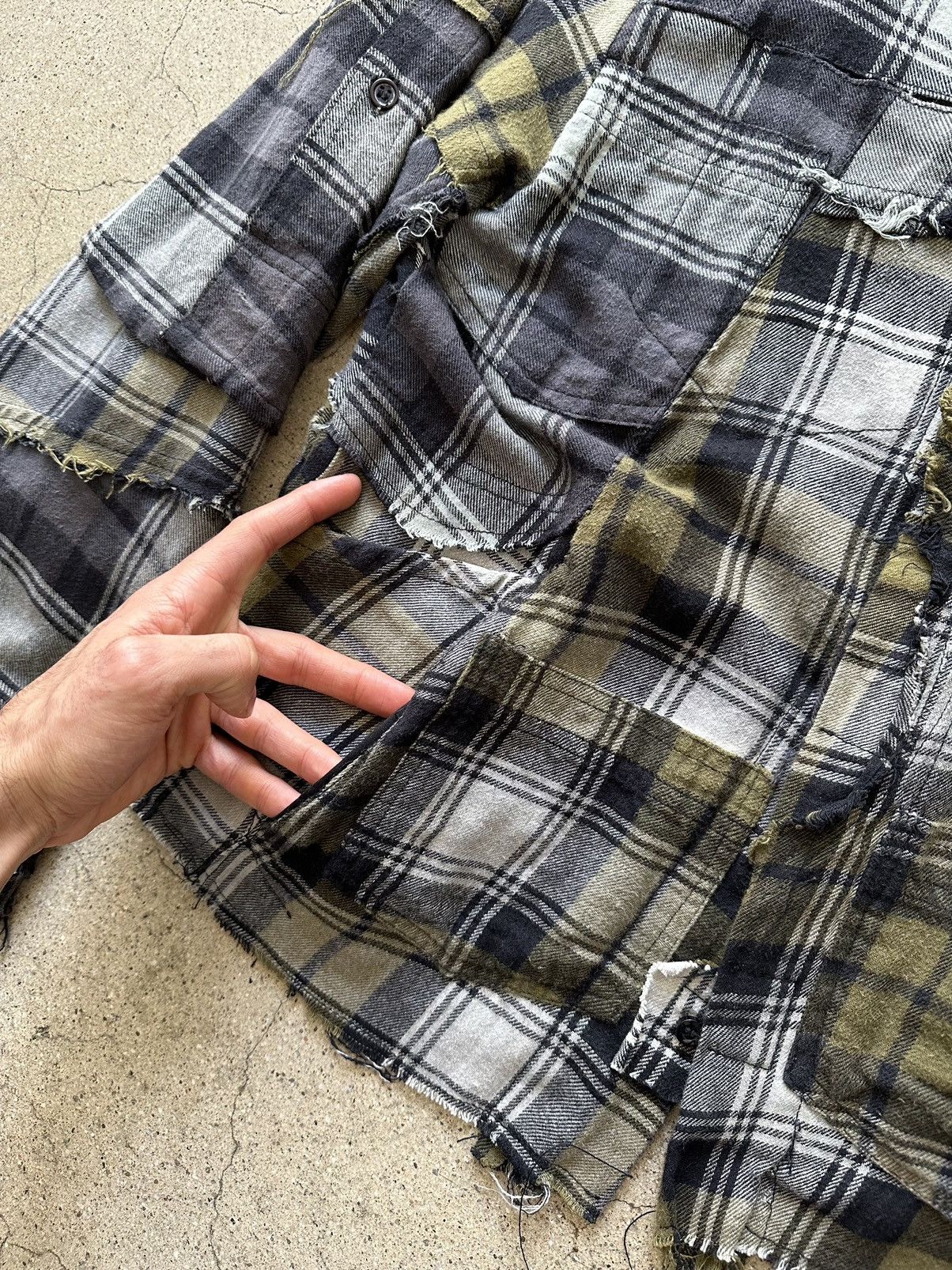 Other Anti Rework 12 Pocket Flannel Jacket Olive Grey Size US S / EU 44-46 / 1 - 5 Thumbnail