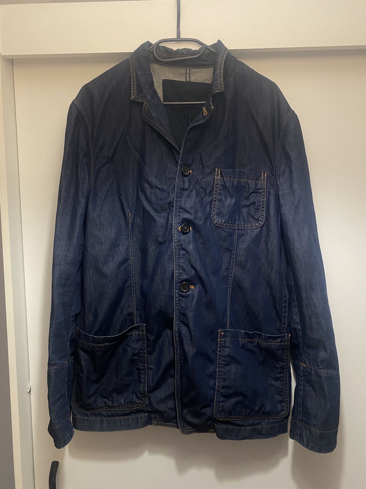 Yves Saint Laurent Yves saint laurent ultra rare jeans denim blazer Size US L / EU 52-54 / 3 - 1 Thumbnail