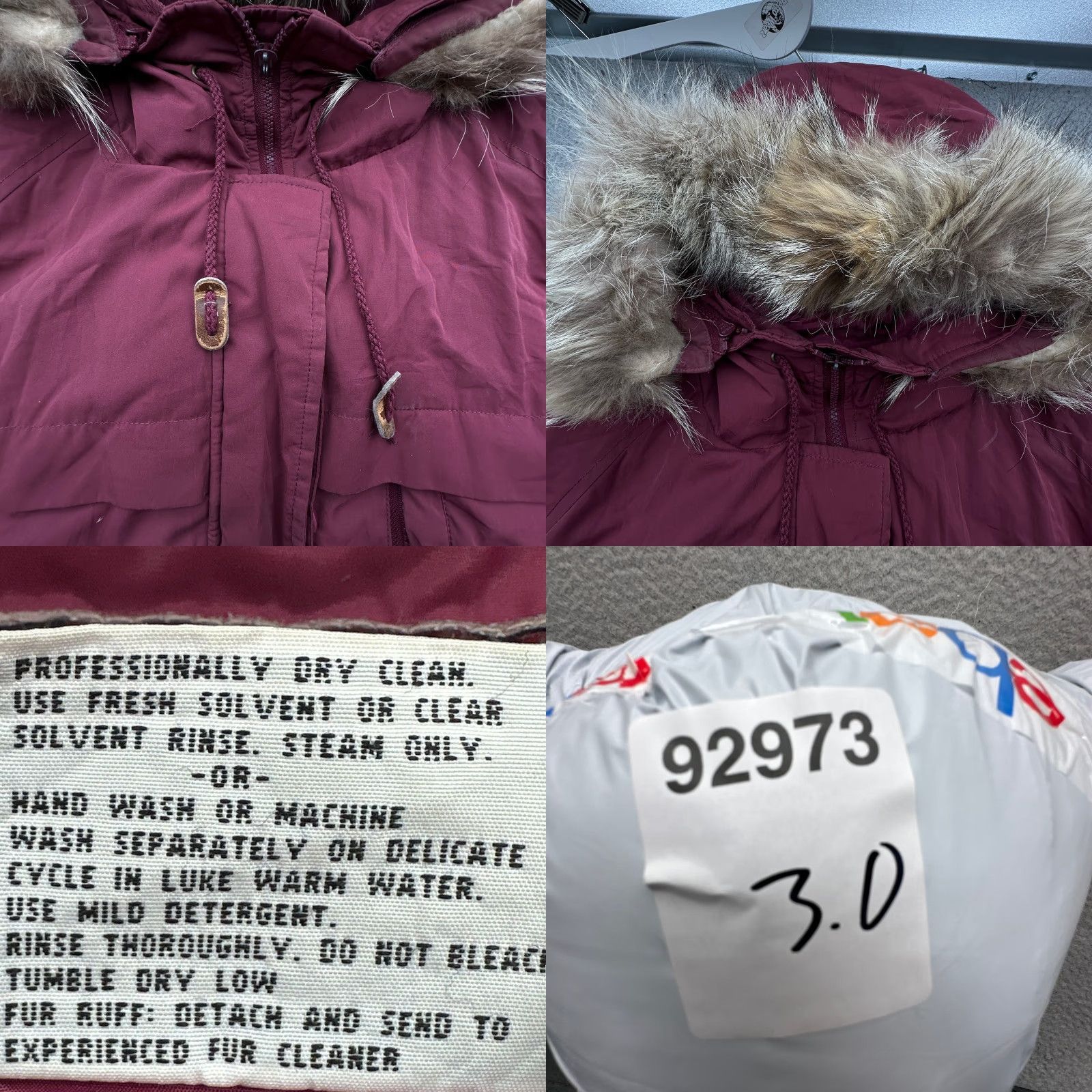 Vintage VINTAGE Cabela's Goose Down Parka Jacket Womens XL Fur Trim Hood Red Zip Puffer Jacket Size XL / US 12-14 / IT 48-50 - 10 Thumbnail