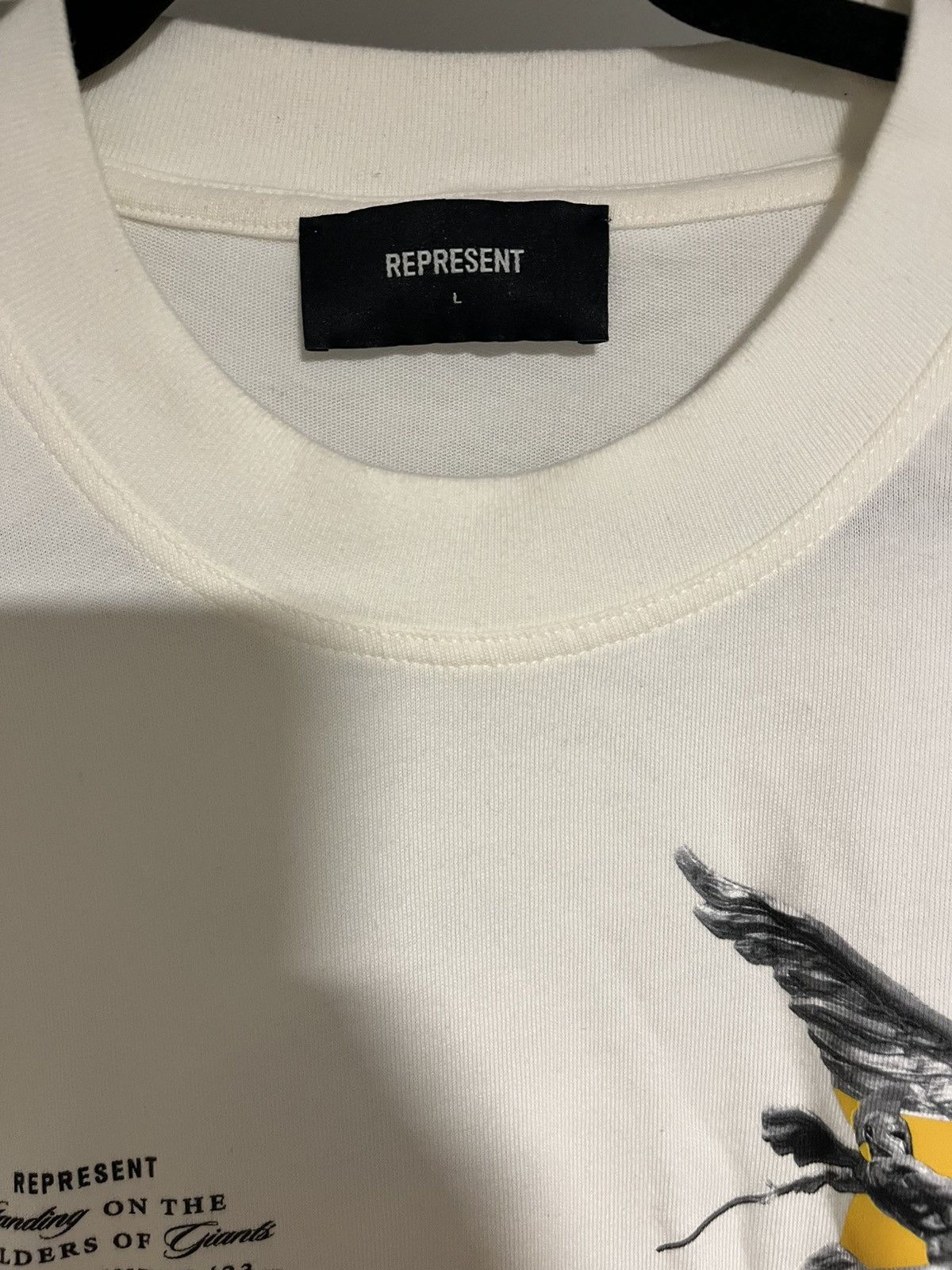 Represent Clo. Represent t shirt - Large - Winter 23 white Size US L / EU 52-54 / 3 - 3 Thumbnail