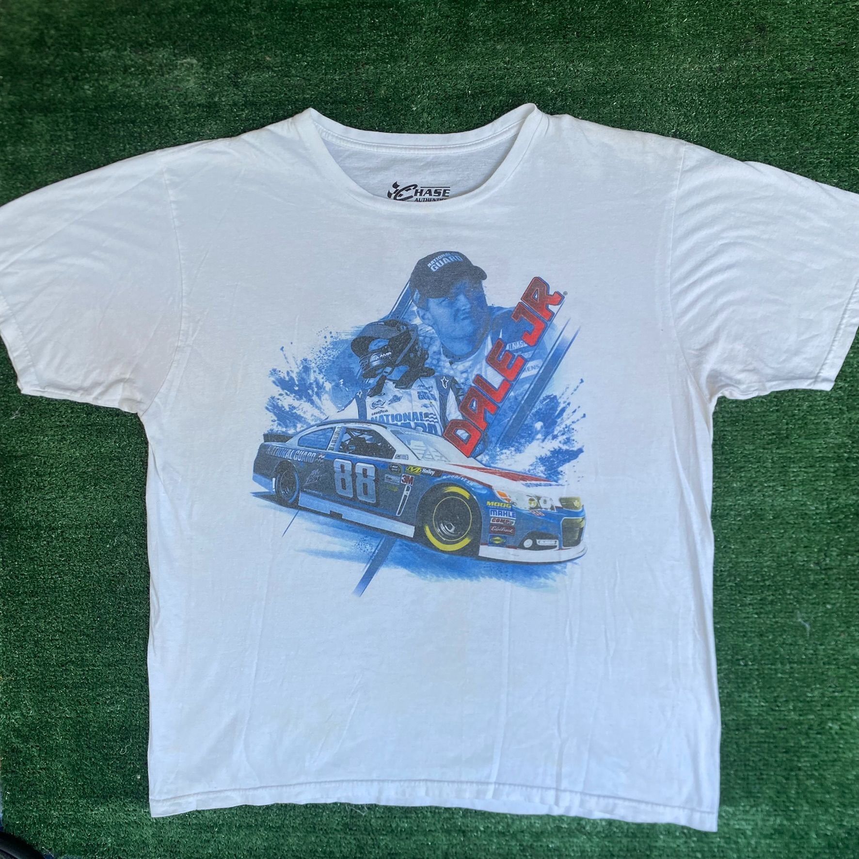 NASCAR NASCAR Dale Earnhardt Jr. T-Shirt White Racing Chase Authent Size US XL / EU 56 / 4 - 1 Thumbnail
