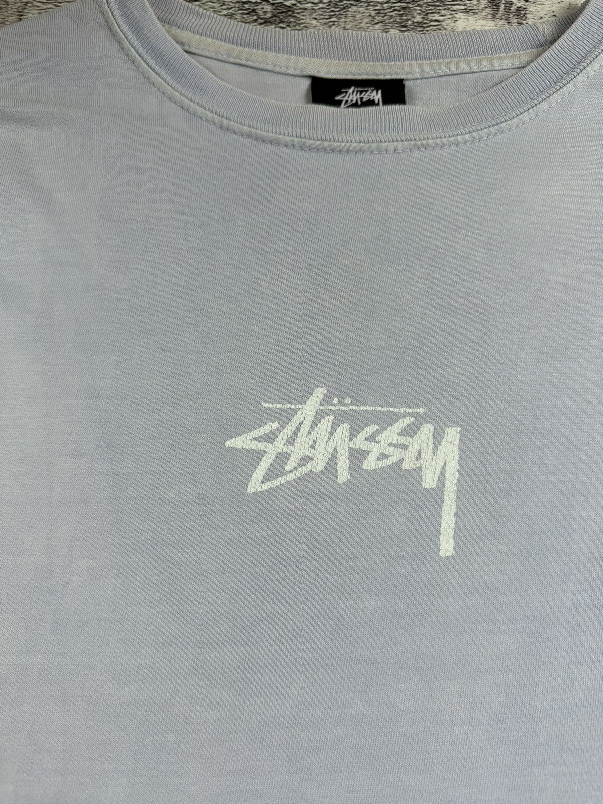 Stussy Stussy Center Logo Basic Blue Streetwear Longsleeve T Shirt Size US S / EU 44-46 / 1 - 6 Thumbnail