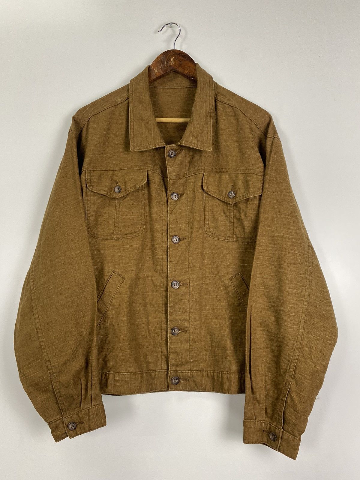 Japanese Brand × Vintage Vintage Linen Jacket Size US XL / EU 56 / 4 - 9 Thumbnail