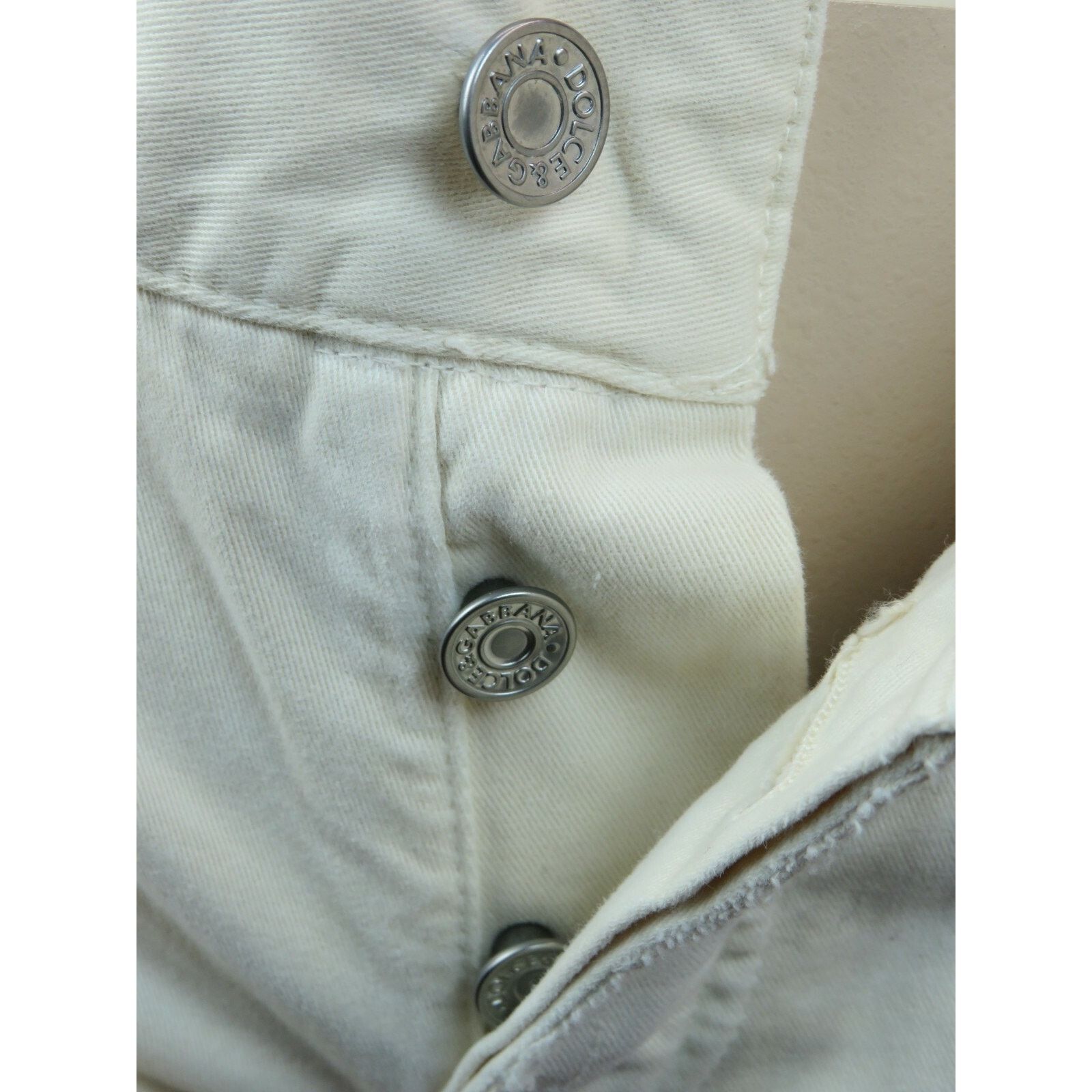 Dolce & Gabbana DOLCE GABBANA STRAIGHT LEG BEIGE COTTON PANTS JEANS S ITALY Size 30" / US 8 / IT 44 - 8 Thumbnail