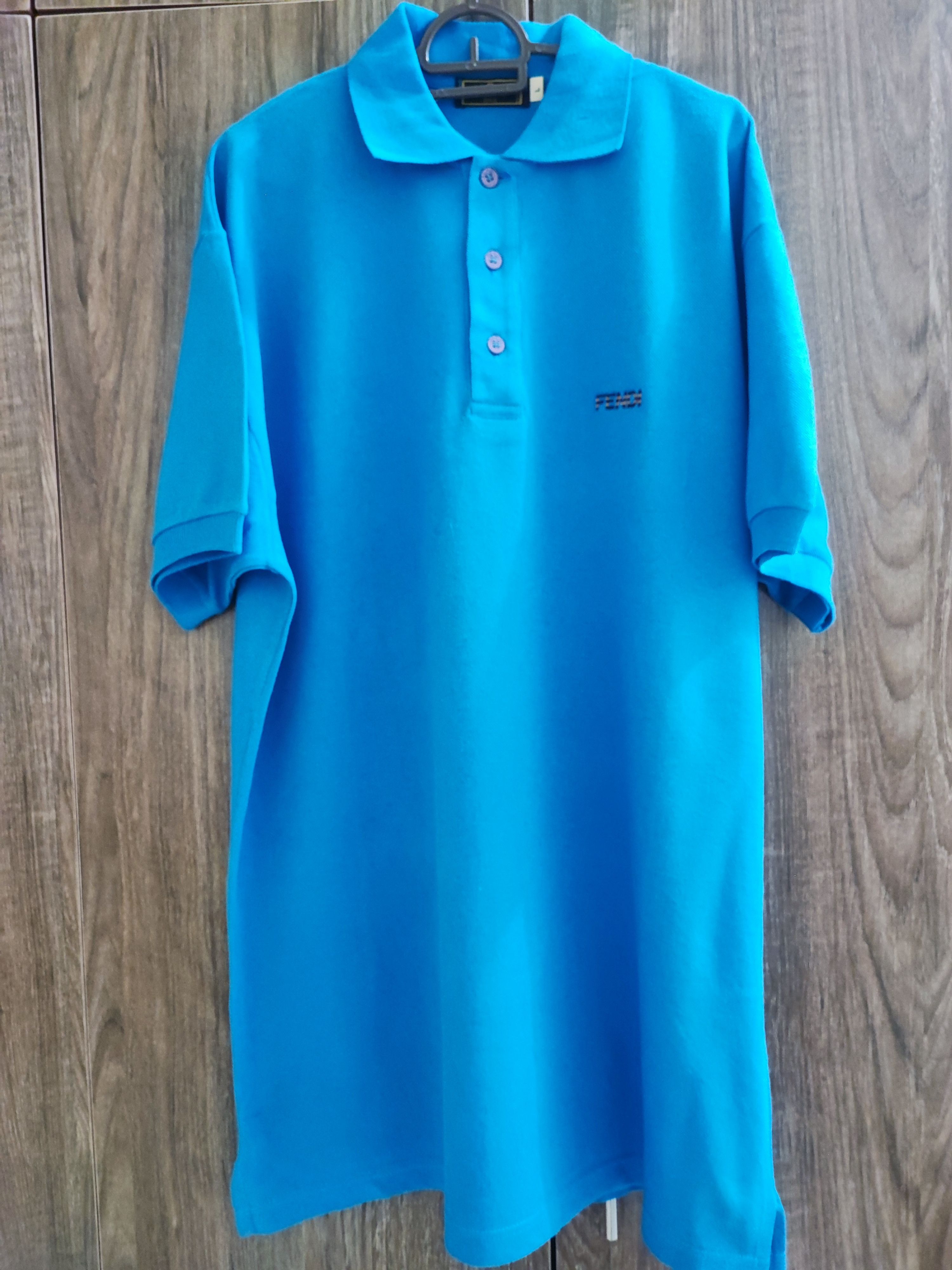Designer × Fendi Vintage Fendi Embroidered Polo Shirt Size US L / EU 52-54 / 3 - 2 Thumbnail