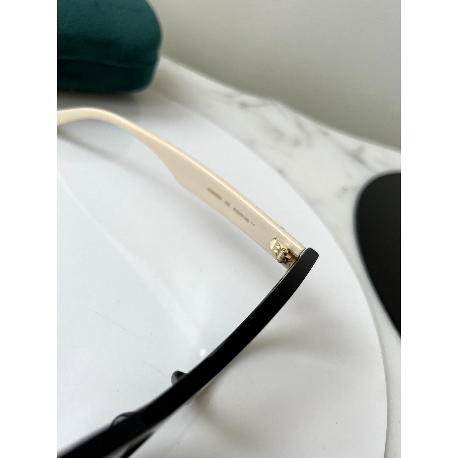Gucci NEW Gucci GG0959O Black Ivory Cat Eye Eyeglasses Frames Size ONE SIZE - 7 Thumbnail