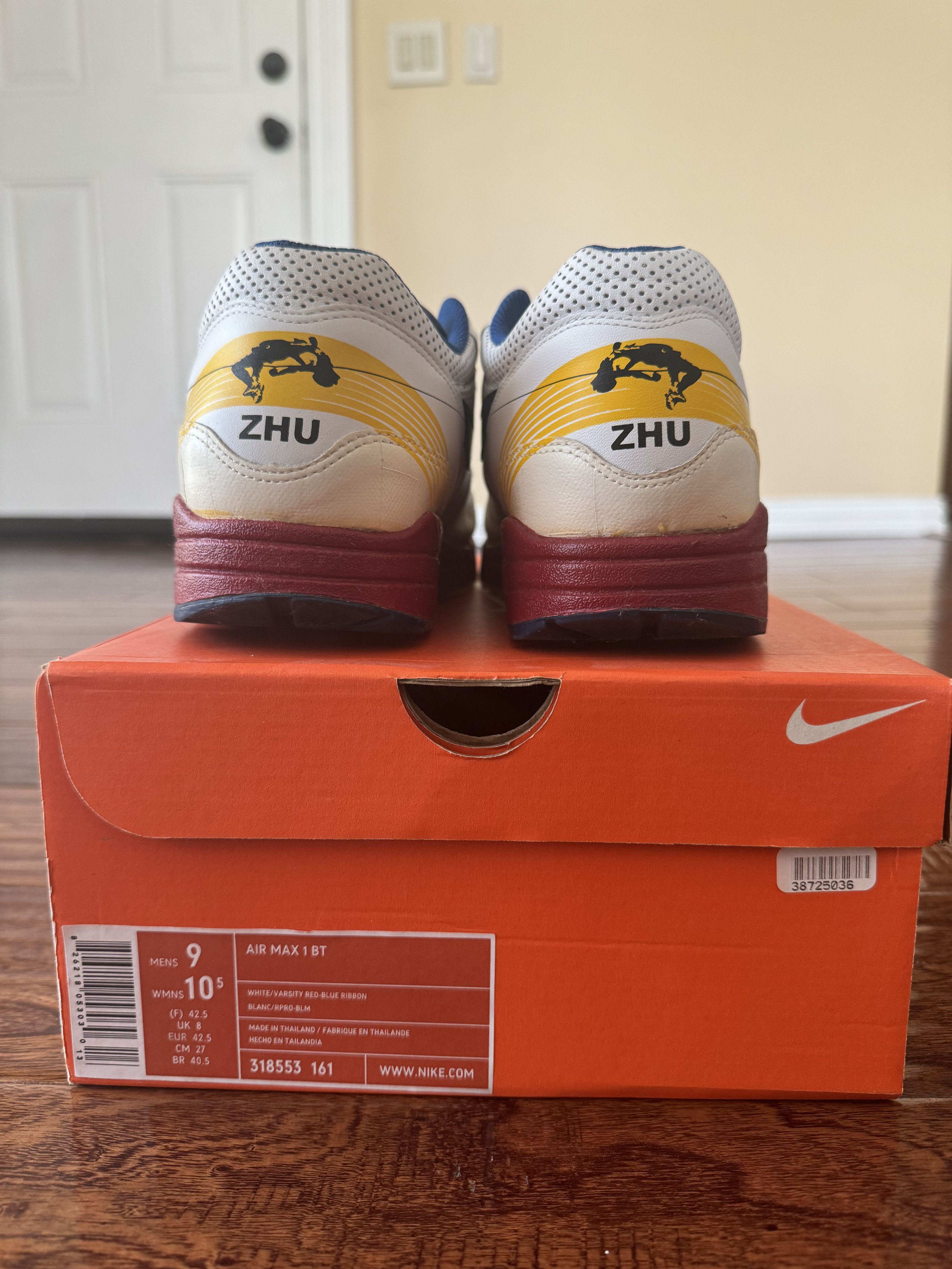 Nike Nike Air Max 1 BT "1984 Olympics High Jump Record" 2007 Size US 9 / EU 42 - 5 Thumbnail