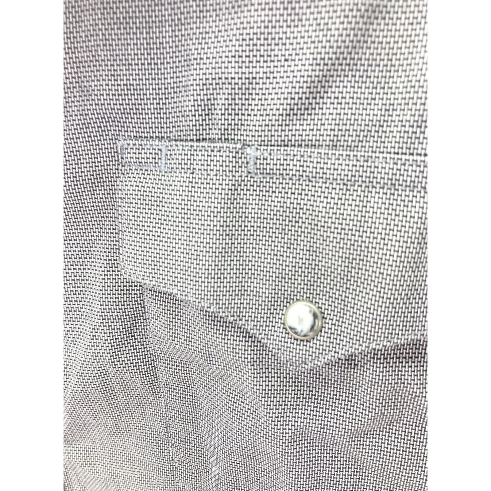 Wrangler Wrangler Shirt Men 2XL Pearl Snap Long Sleeve Gray Western Rodeo Button-Up Mens Size US XXL / EU 58 / 5 - 4 Thumbnail