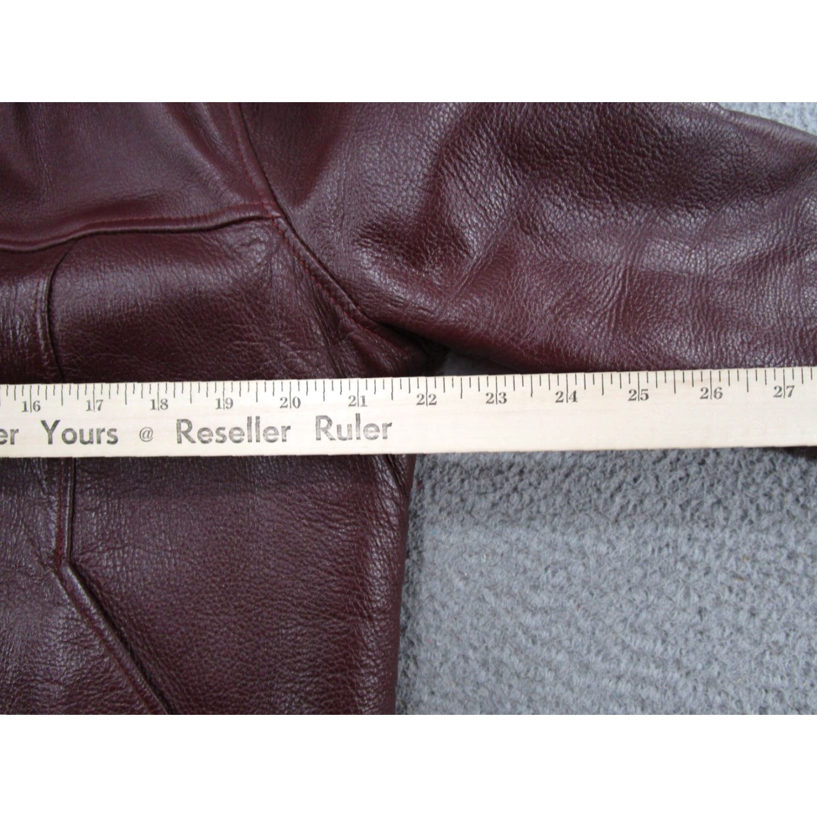 Vintage VINTAGE WB Place & Co Hooded Full Zip Leather Bomber Fur Lined Jacket Size 42 Red Men Regular Jacket Bomber Full Zip Lined Fall Winter Spring 42 Mens Size US XS / EU 42 / 0 - 4 Thumbnail