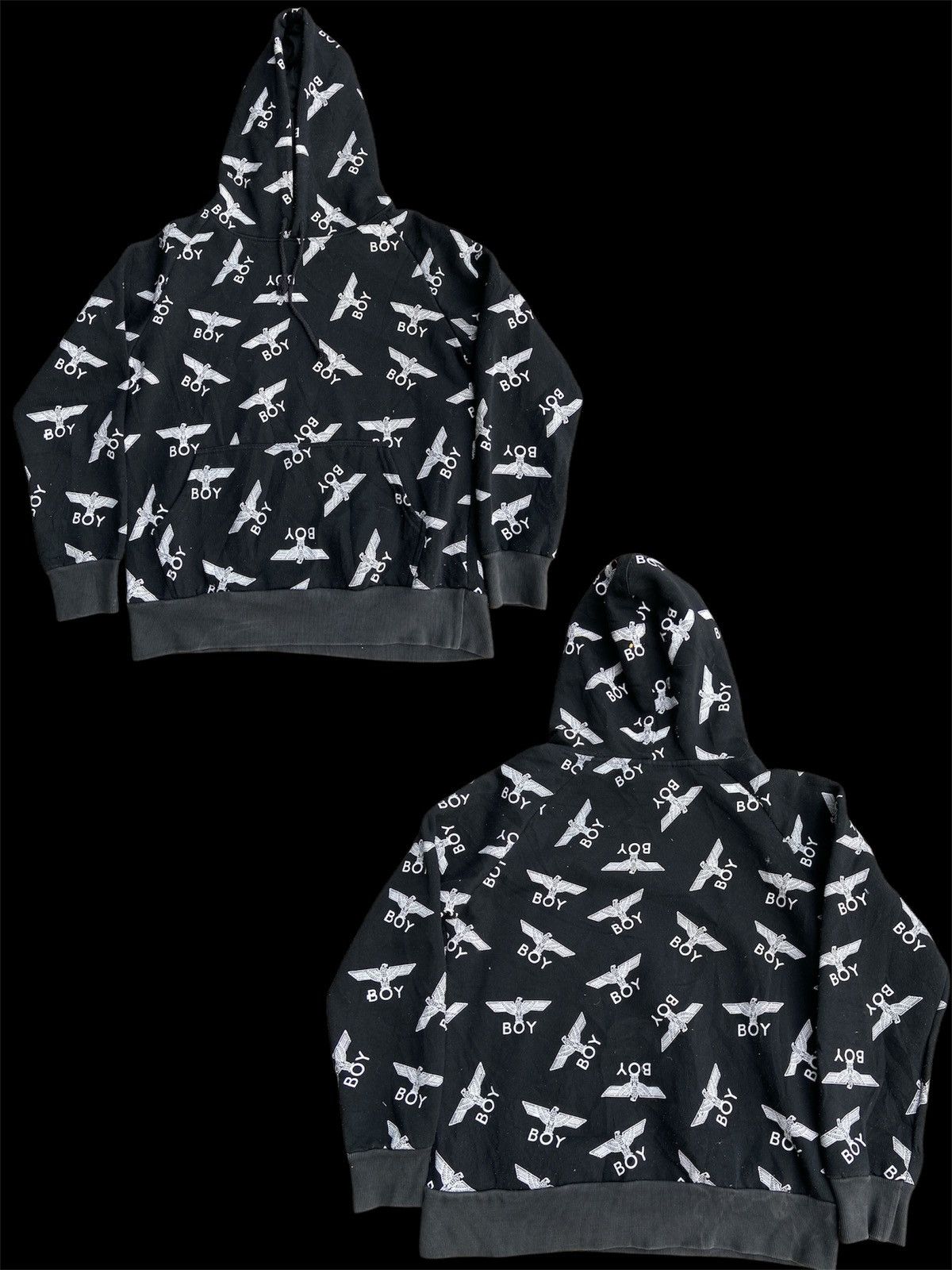 Boy London × Vintage Vintage Monogram Boy London Hoodie Size US L / EU 52-54 / 3 - 1 Thumbnail