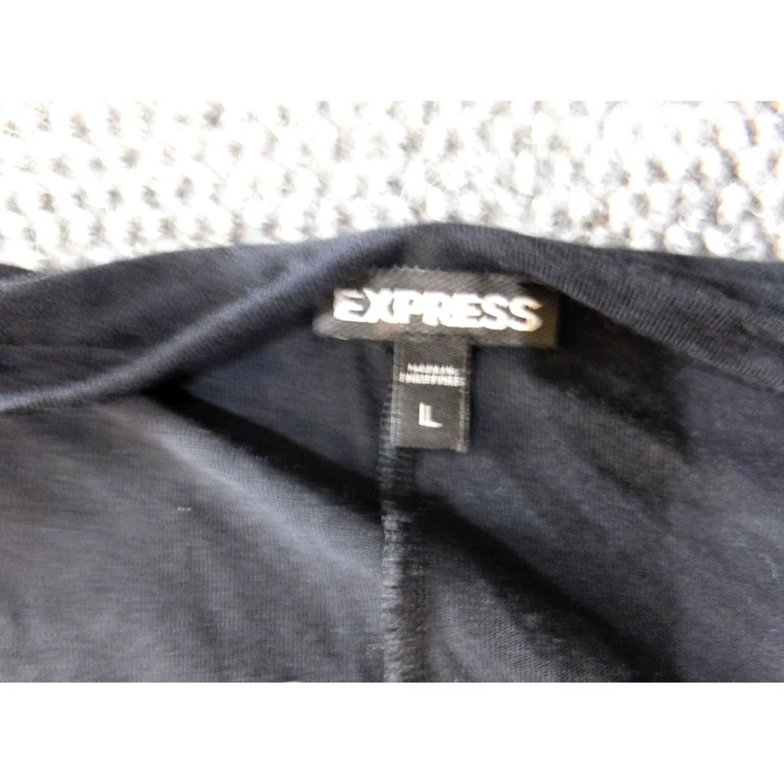 Express Express Blouse L Women Black Collared Sleeveless Pullover Rayon Casual Stretch Top Size L / US 10 / IT 46 - 4 Thumbnail