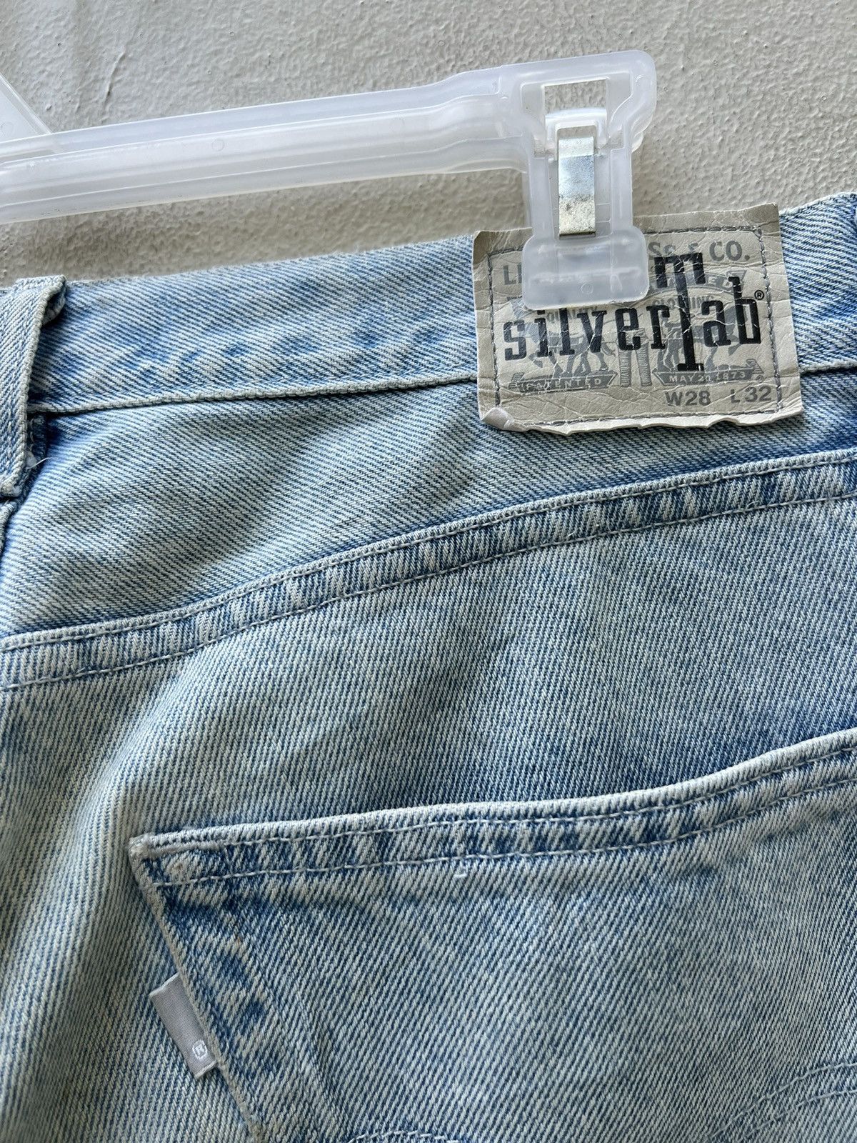 Levi's Vintage Levi’s Silvertab Dirty Mud Denim Baggy Jeans Size US 30 / EU 46 - 20 Thumbnail