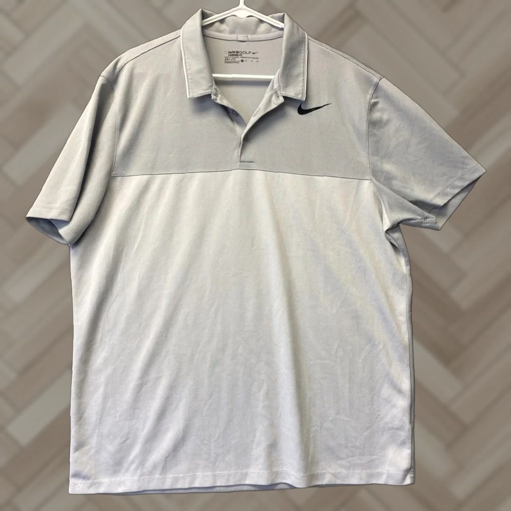 Nike Nike Golf Polo Shirt Gray Polyester Size XL Tour Performance Mens 106-35 Size US XL / EU 56 / 4 - 1 Thumbnail