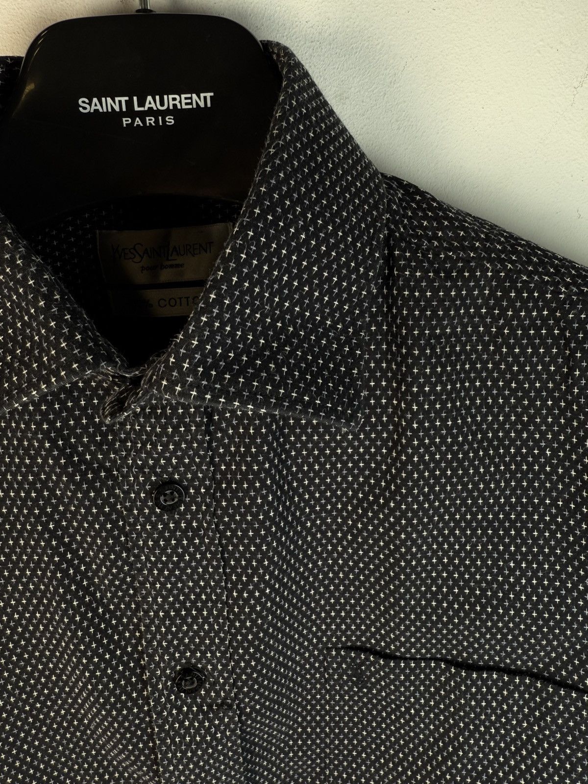 Yves Saint Laurent ♱ ♱ ♱ Crosses YSL Shirt Summer Size US M / EU 48-50 / 2 - 1 Thumbnail