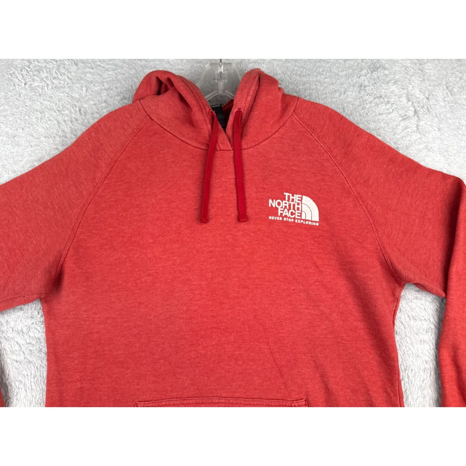 The North Face The North Face Hoodie Womens XL Red Heather Pullover Cotton Blend Logo Pocket Size XL / US 12-14 / IT 48-50 - 4 Thumbnail