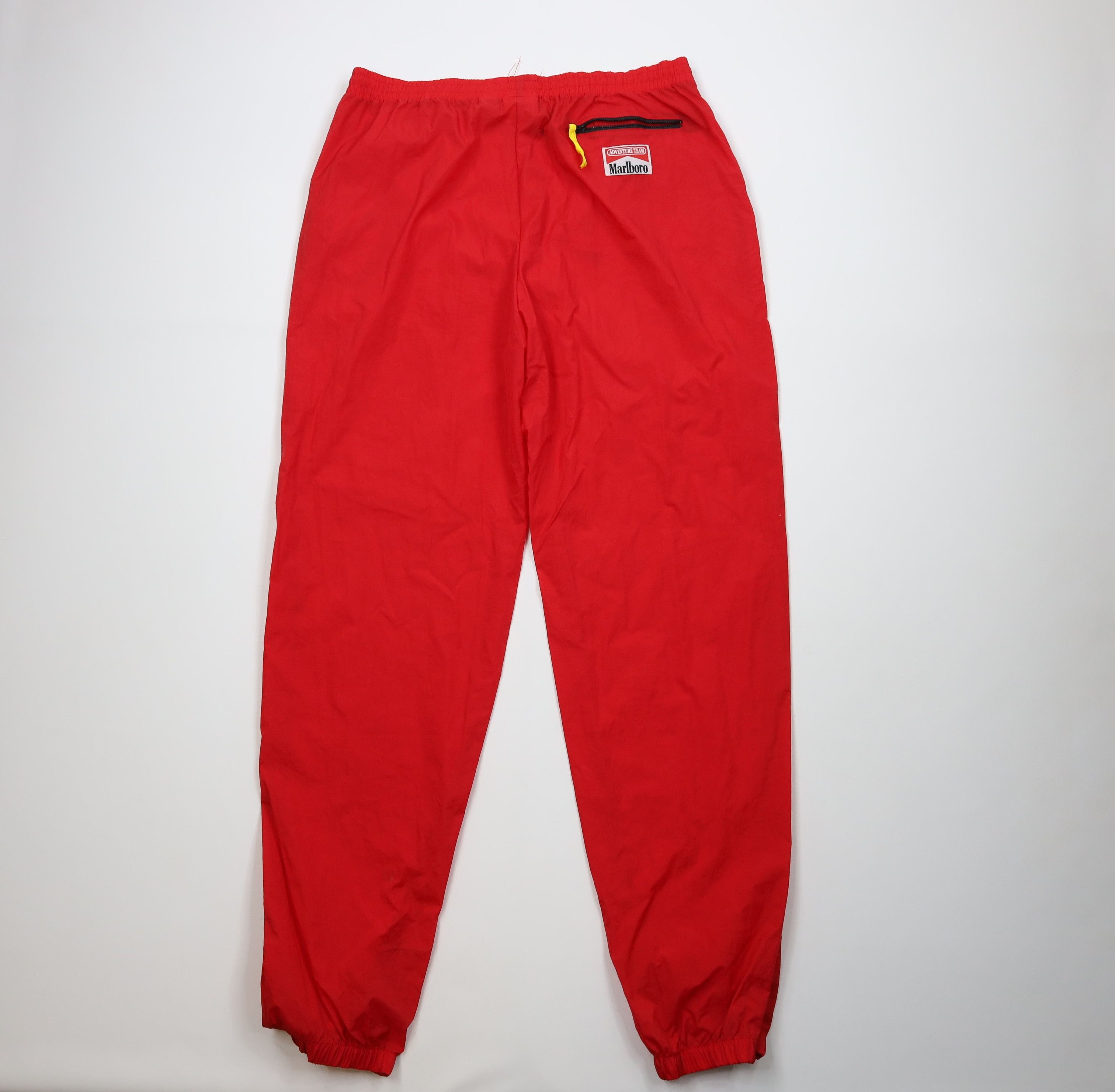 Marlboro Vintage 90s Marlboro Packable Windbreaker Joggers Pants Red Size US 38 / EU 54 - 9 Thumbnail