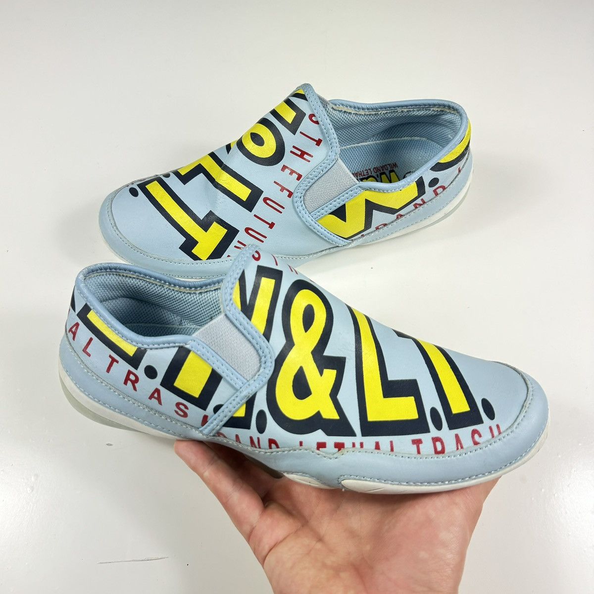 W&LT Vintage 90s W&LT Walter Van Bierendonck Leather Sneakers Size US 9 / IT 39 - 2 Thumbnail