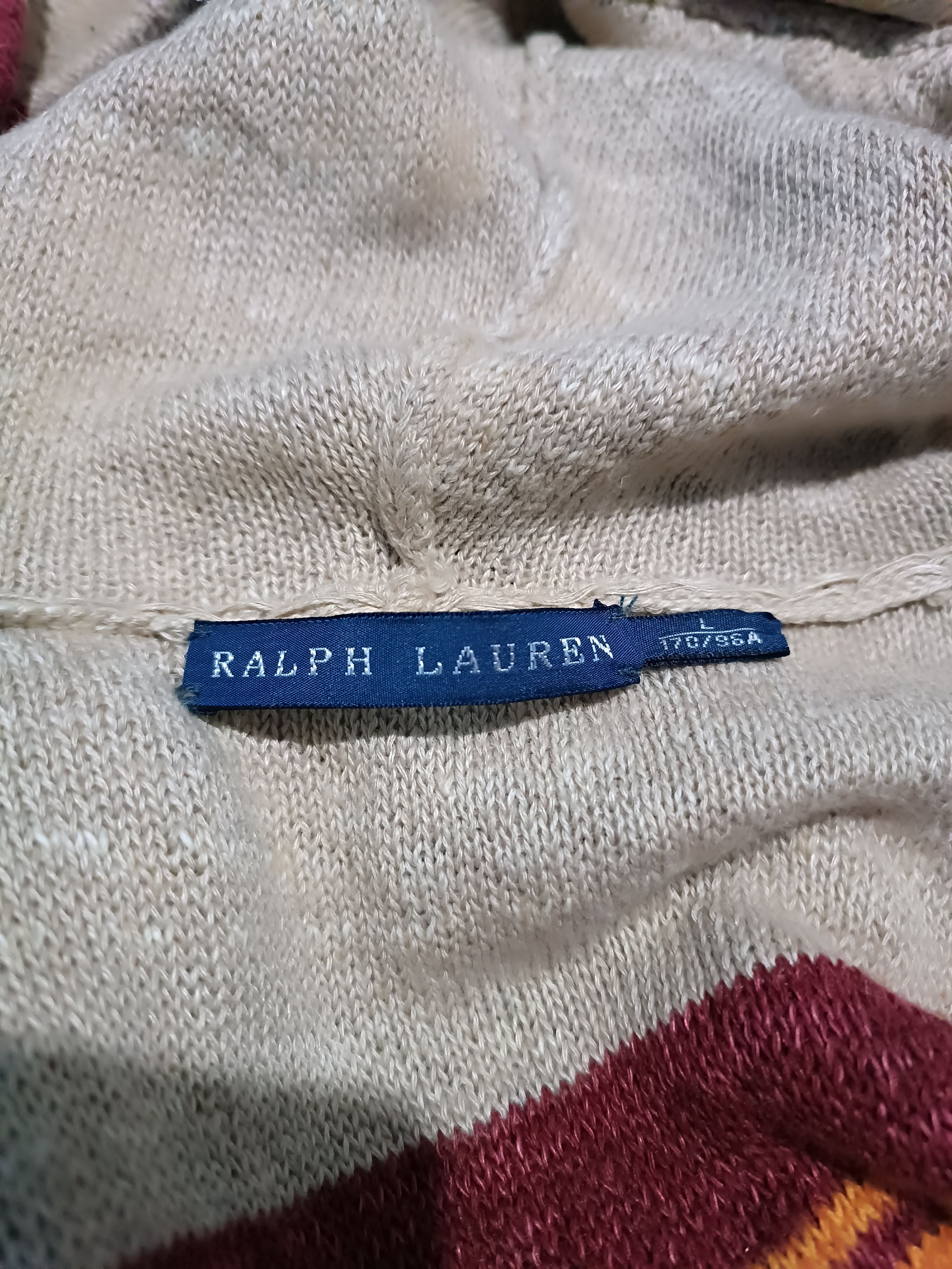 Ralph Lauren Ralph Lauren Southwestern Hooded Knit Toggle Coat Cotton Size L / US 10 / IT 46 - 4 Thumbnail