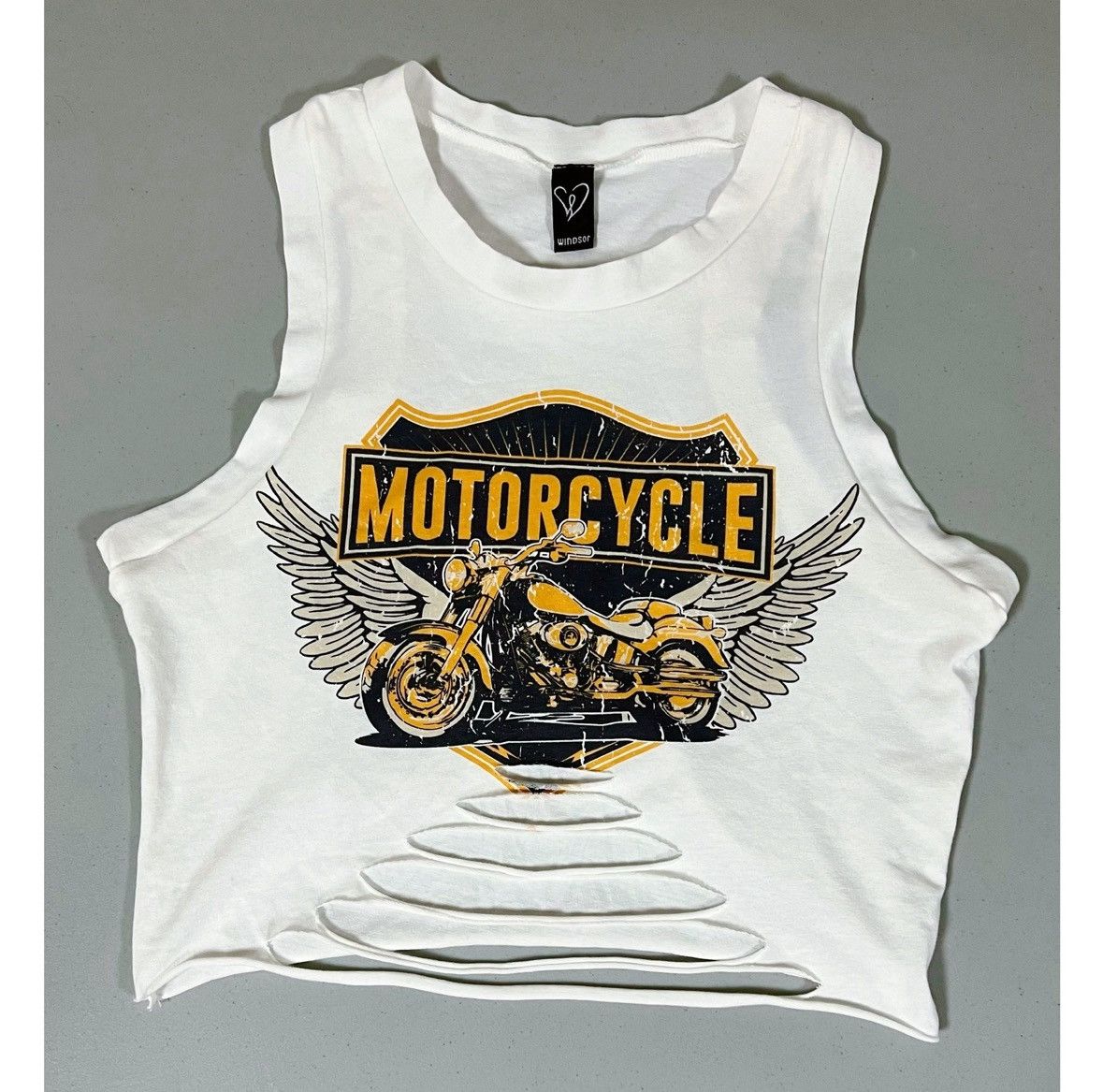 Windsor Smith Windsor Motorcycle Biker Graphic Shredded T-Shirt Top Size M Size M / US 6-8 / IT 42-44 - 1 Thumbnail