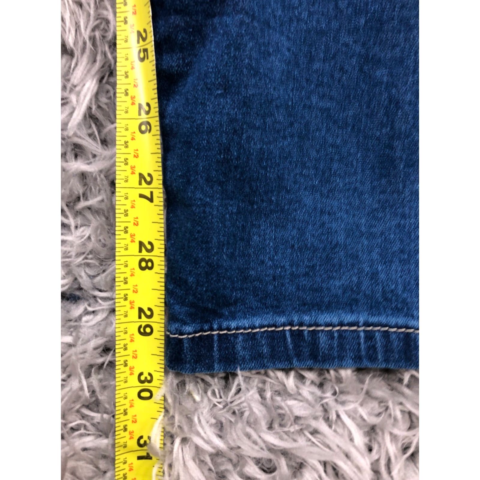 Vintage Ashley Stewart Jeans Skinny Plus Size 18 Womens Medium Blue Denim 5-Pocket Comfort Size 40" / US 18 - 3 Thumbnail