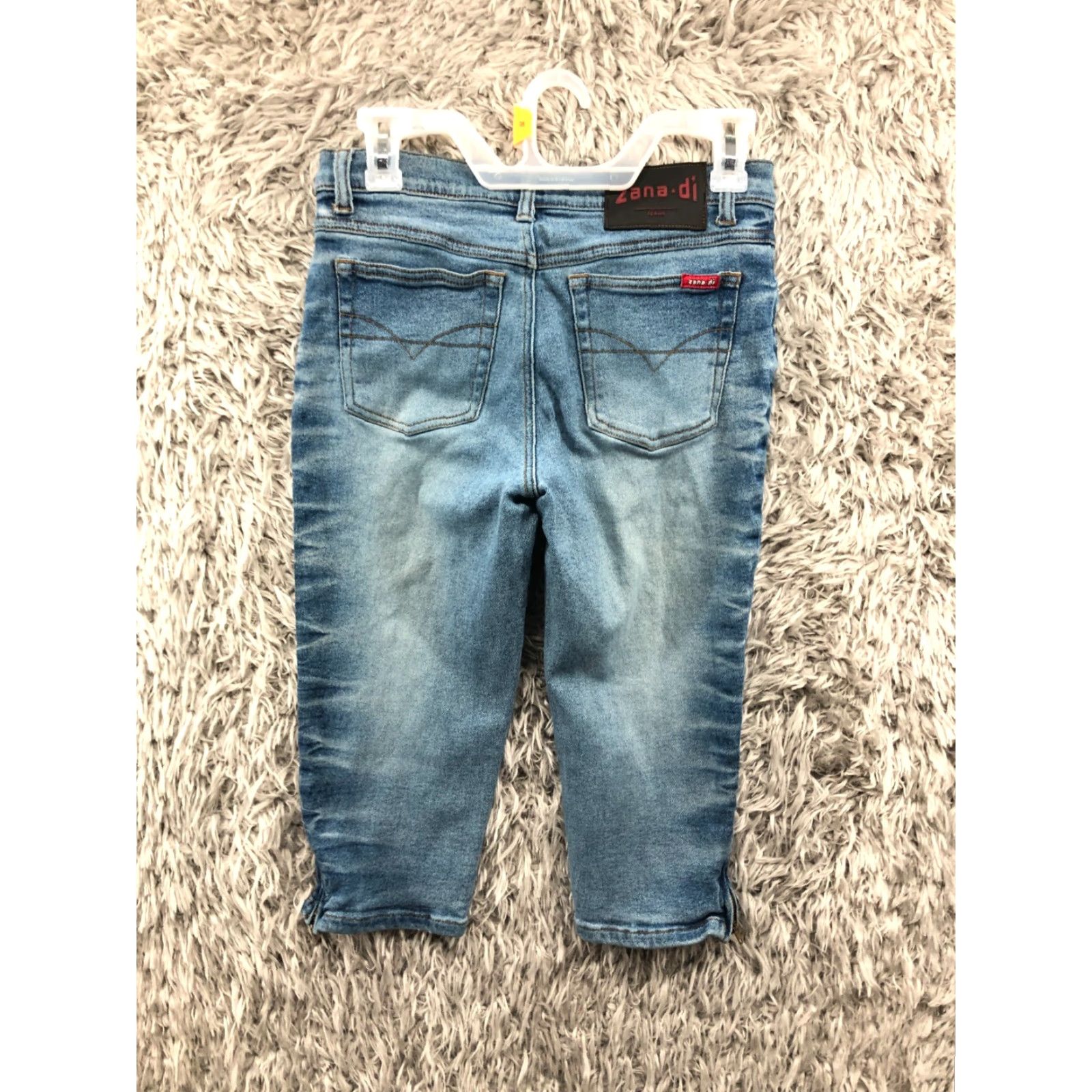 Denime Zana*di Capri Jeans Womens Juniors Size 5 Mid Rise Dark Wash Blue Denim Size 27" / US 4 / IT 40 - 5 Thumbnail