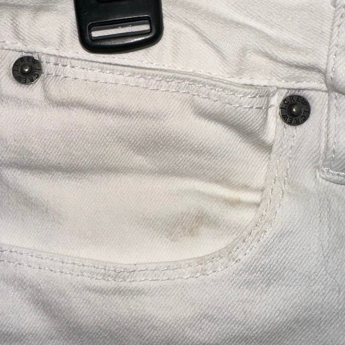 J.Crew J. Crew White Cutoff Cuffed Denin Shorts Size 28" / US 6 / IT 42 - 5 Thumbnail