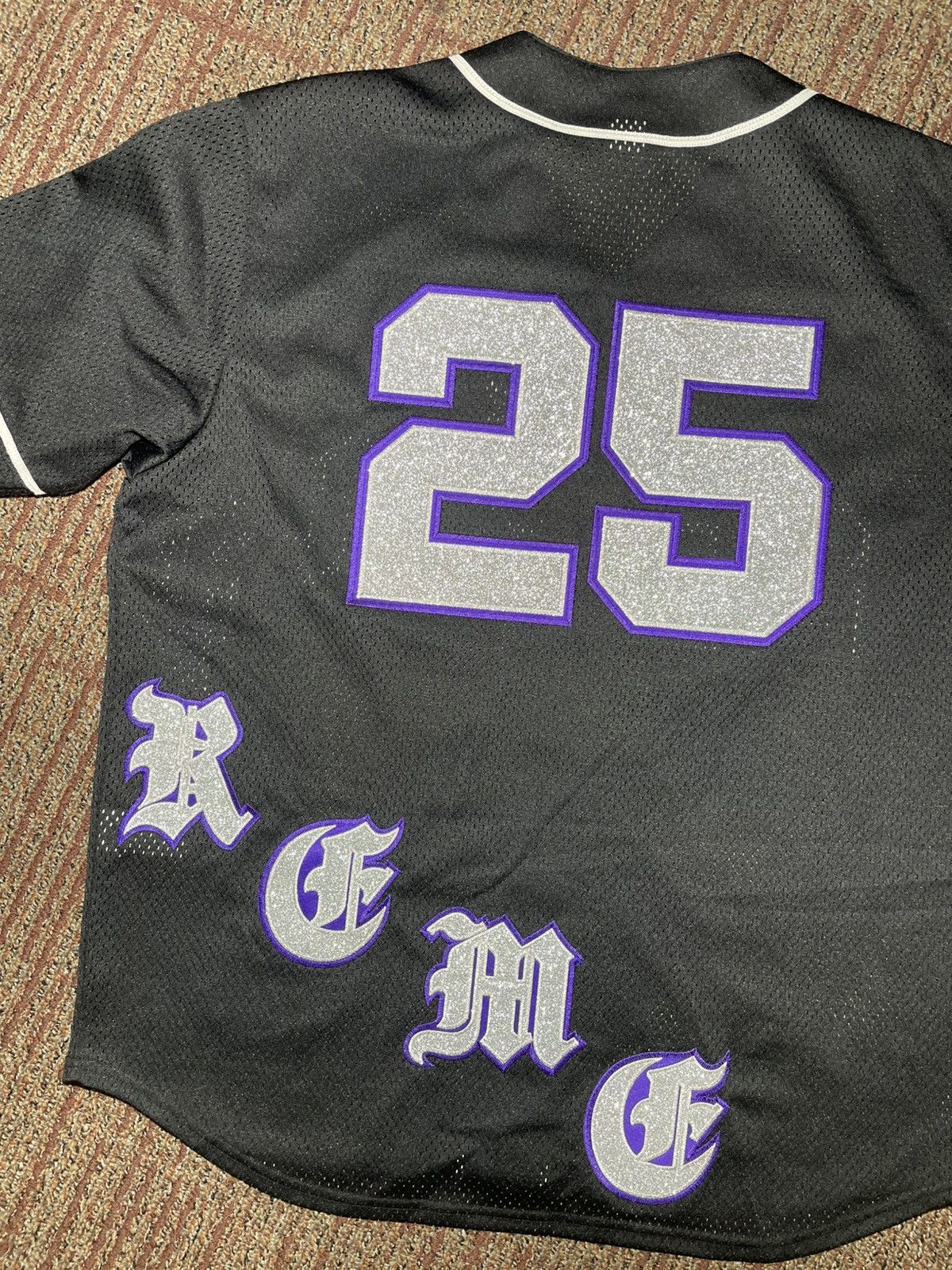 Supreme Supreme Old English Baseball Jersey (Large) Size US L / EU 52-54 / 3 - 3 Thumbnail