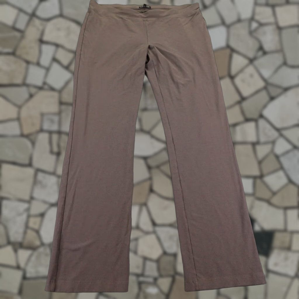 Eileen Fisher VINTAGE Eileen Fisher Pants Womens Large Brown Bootcut Casual Knit Stretchy Slacks Size 34" / US 12 / IT 48 - 1 Thumbnail