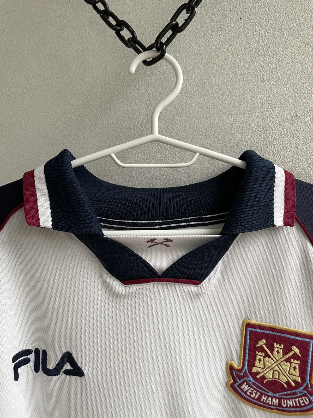 Fila West Ham United 1999 2000 2001 Di Canio #10 Shirt Jersey Size US XXL / EU 58 / 5 - 22 Thumbnail