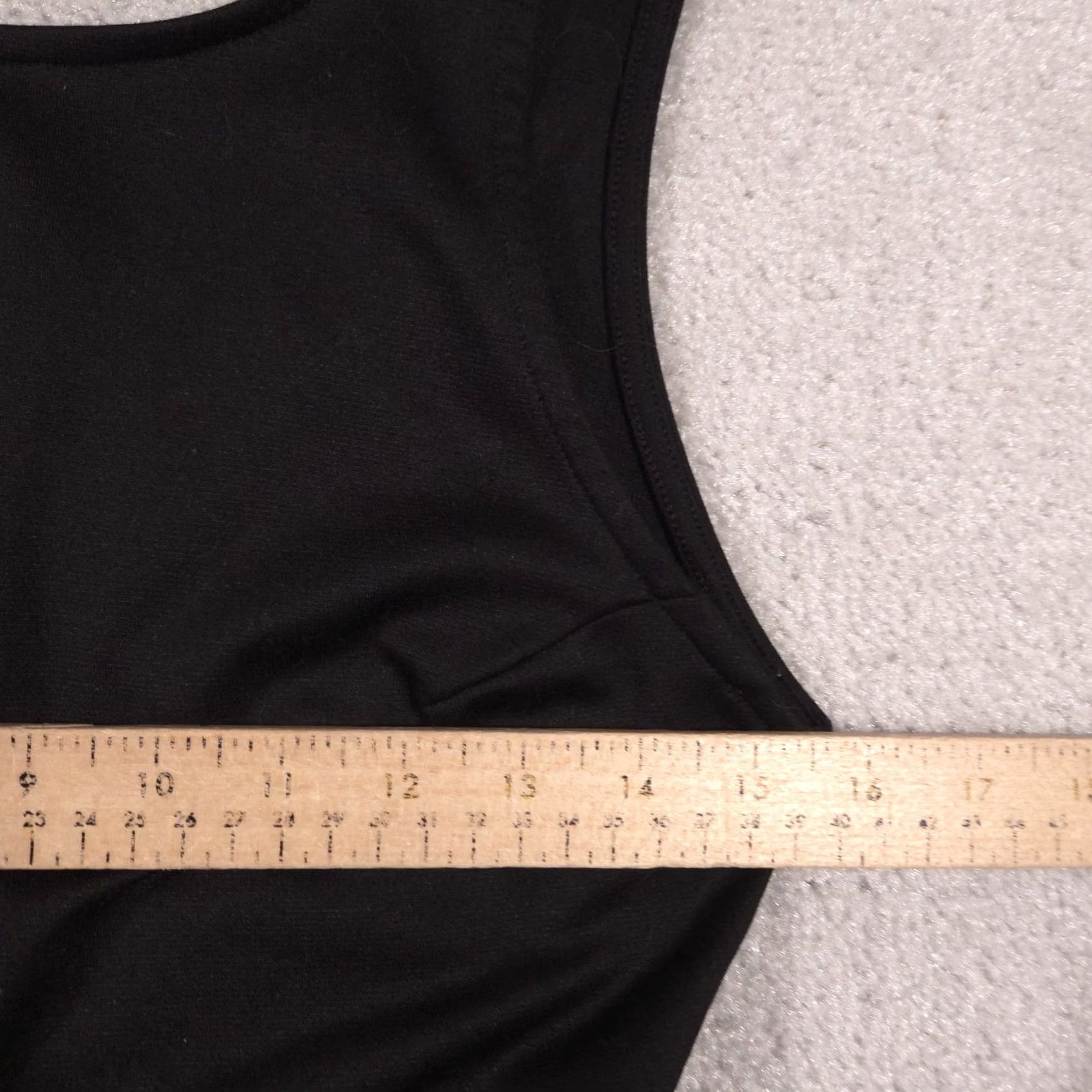 H&M Divided by H&M Black Solid Fit & Flare Strappy Sleeveless Short Dress Womens 8 Size 30" / US 8 / IT 44 - 6 Thumbnail