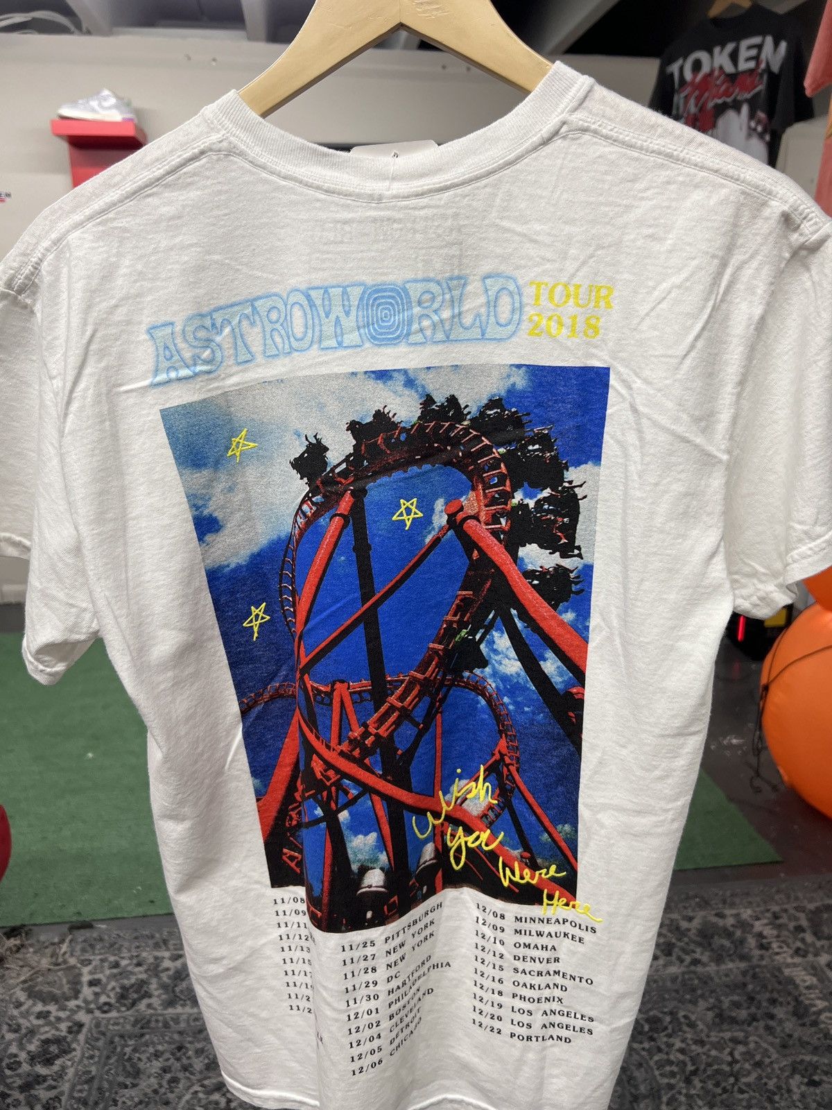 Travis Scott Astroworld Tour Roller Coaster Tee Size US M / EU 48-50 / 2 - 2 Thumbnail