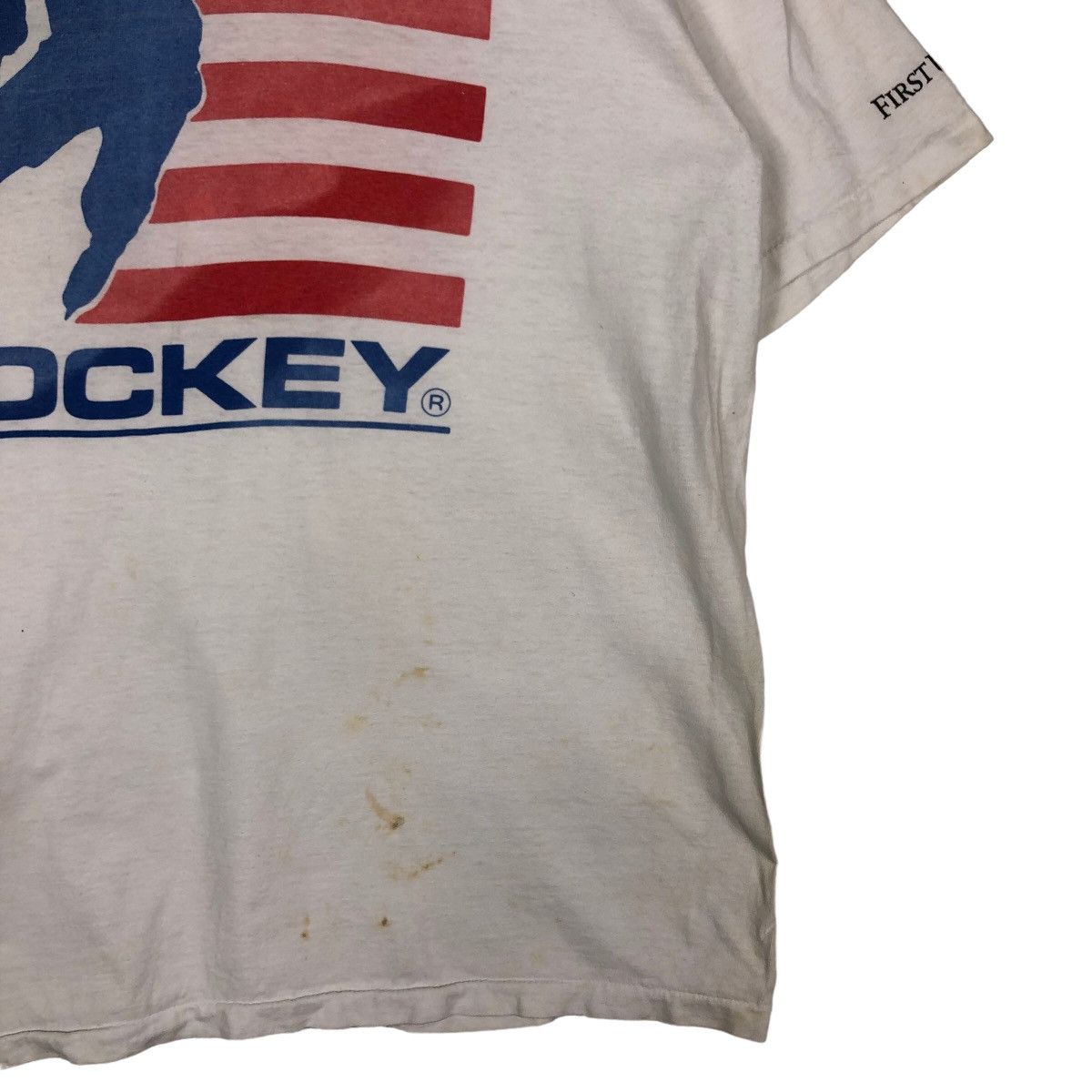 Other 🔥80’s Vintage Short Sleeve T-Shirt USA Hockey Big Logo Size US XL / EU 56 / 4 - 5 Thumbnail