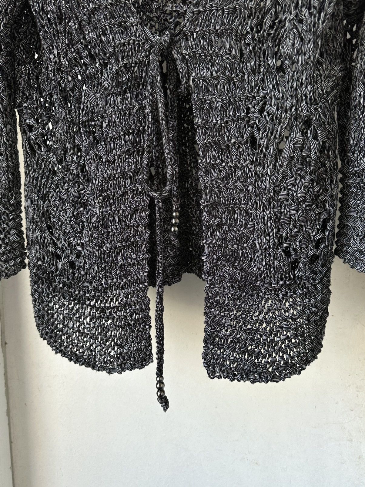 Beauty Beast × If Six Was Nine × Vintage Vintage Knit Grey Cardigan Size S / US 4 / IT 40 - 4 Thumbnail