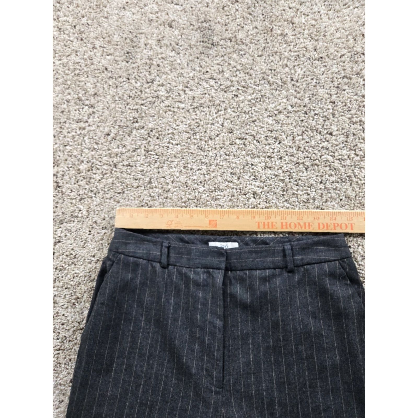 Brooks Brothers Brooks Brothers Dress Pants Womens 8 Gray Striped Wool Straight Leg Lined Size 30" / US 8 / IT 44 - 6 Thumbnail