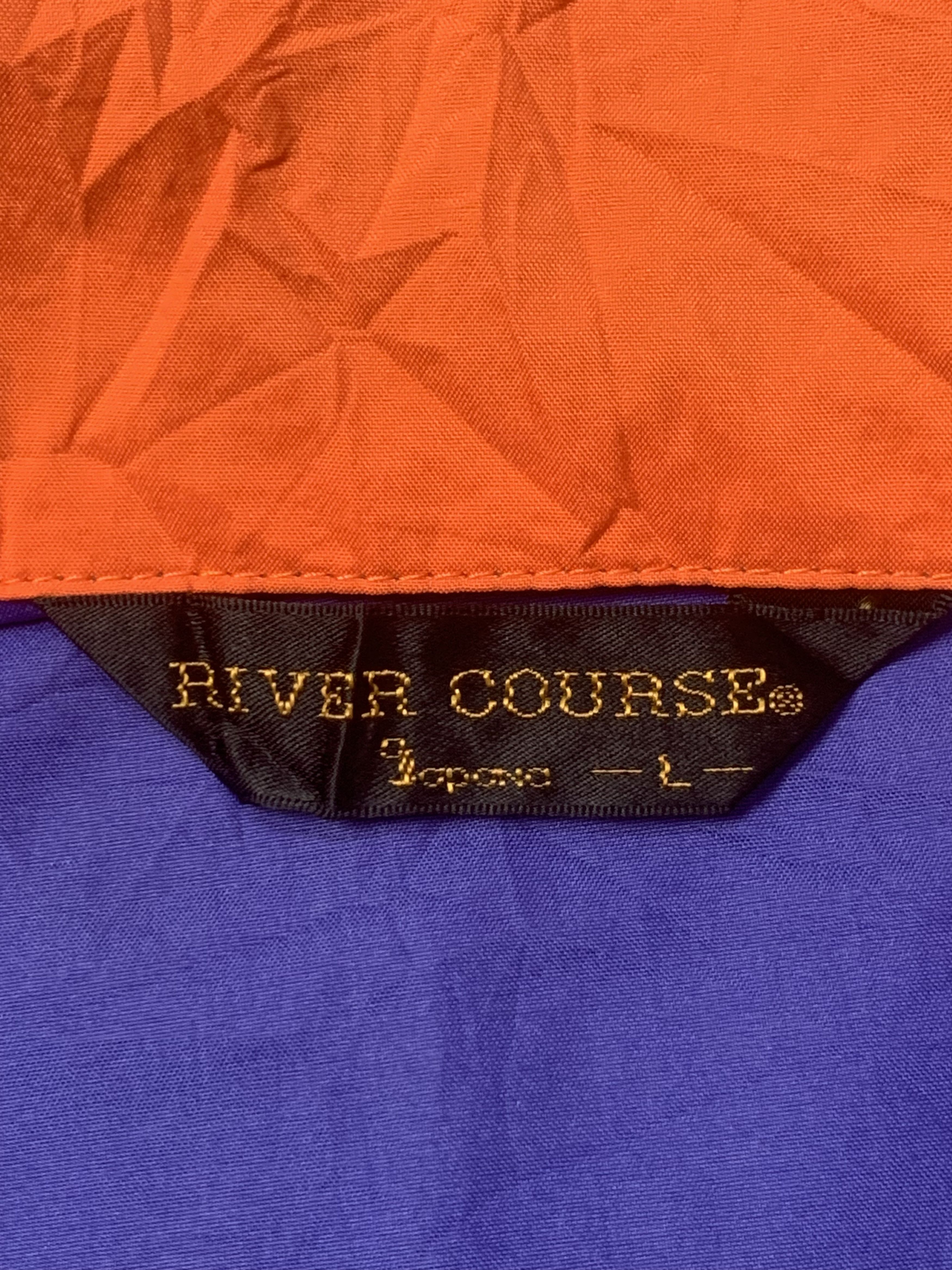 Japanese Brand × Vintage Rare Design Vintage River Course Japan windbreaker Size US L / EU 52-54 / 3 - 5 Thumbnail
