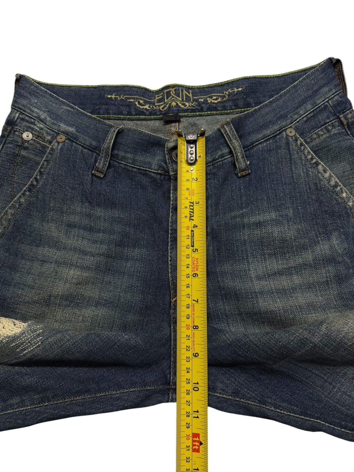EDUN Vintage Edun Japanese Brand Y2K Distressed Denim Jeans | W30 Size US 30 / EU 46 - 14 Thumbnail